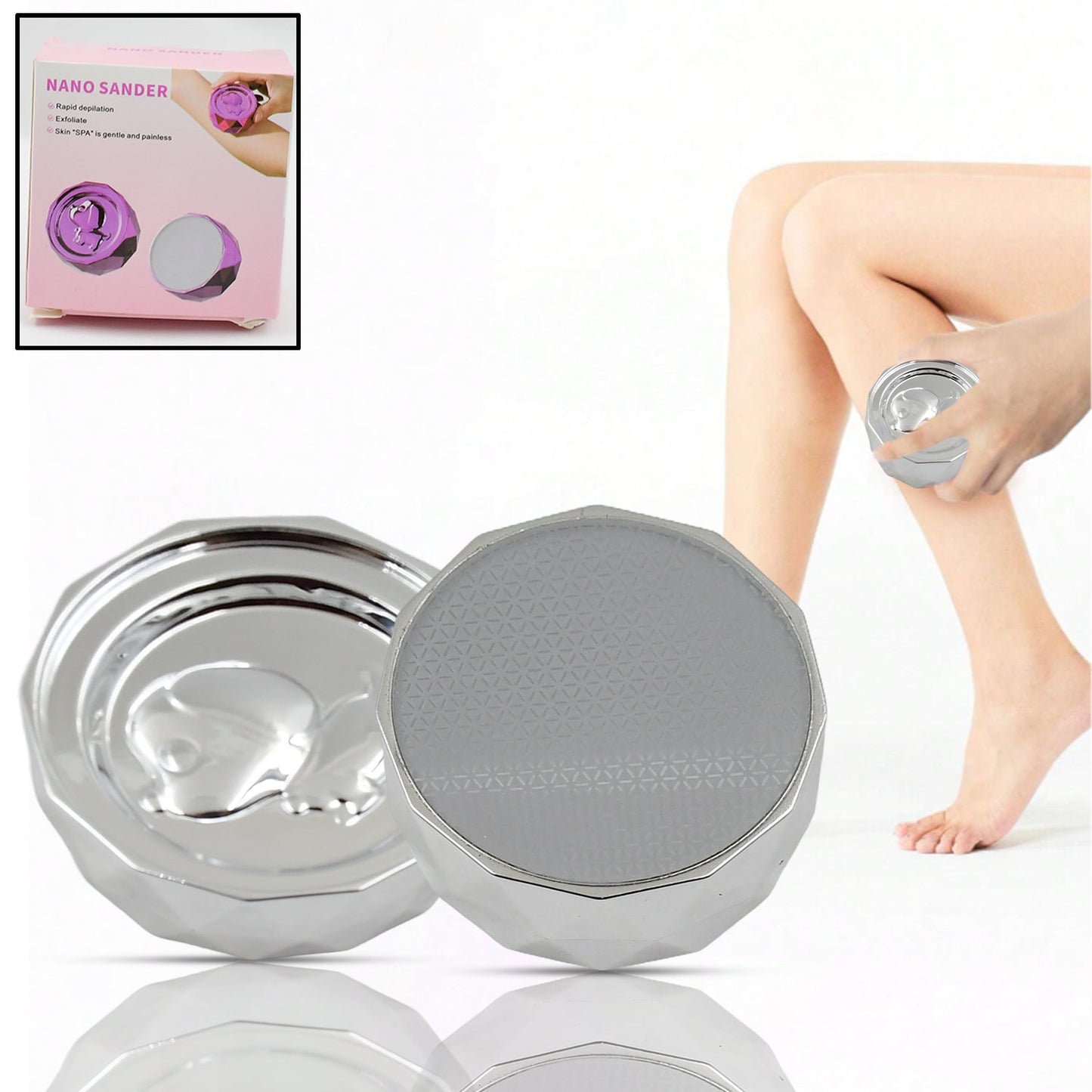 Nano Hair Remover for Arms, Legs, Back One Sided Skin Hair Remover (1 Pc) - Springkart 