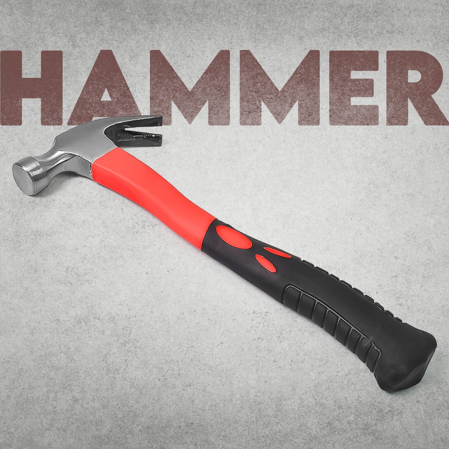 Stainless Claw Hammer with Fiberglass Handle, Shock Resistant, Corrosion Resistant, Rust Proof, Durable, Environmental friendly, 364g, 28cm - Springkart 