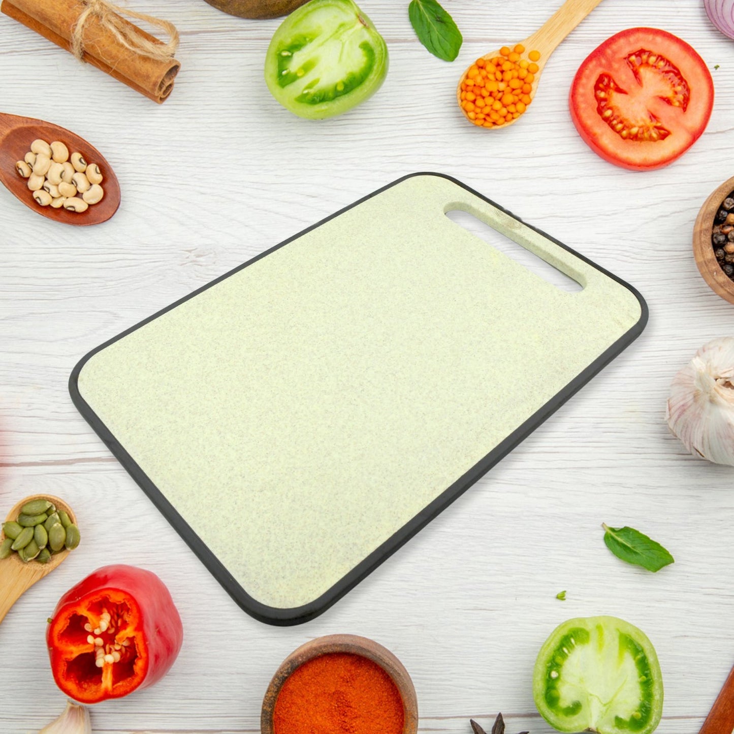 Plastic Chopping Board (Large): 37x25cm, Multipurpose Cutting Board - Springkart 