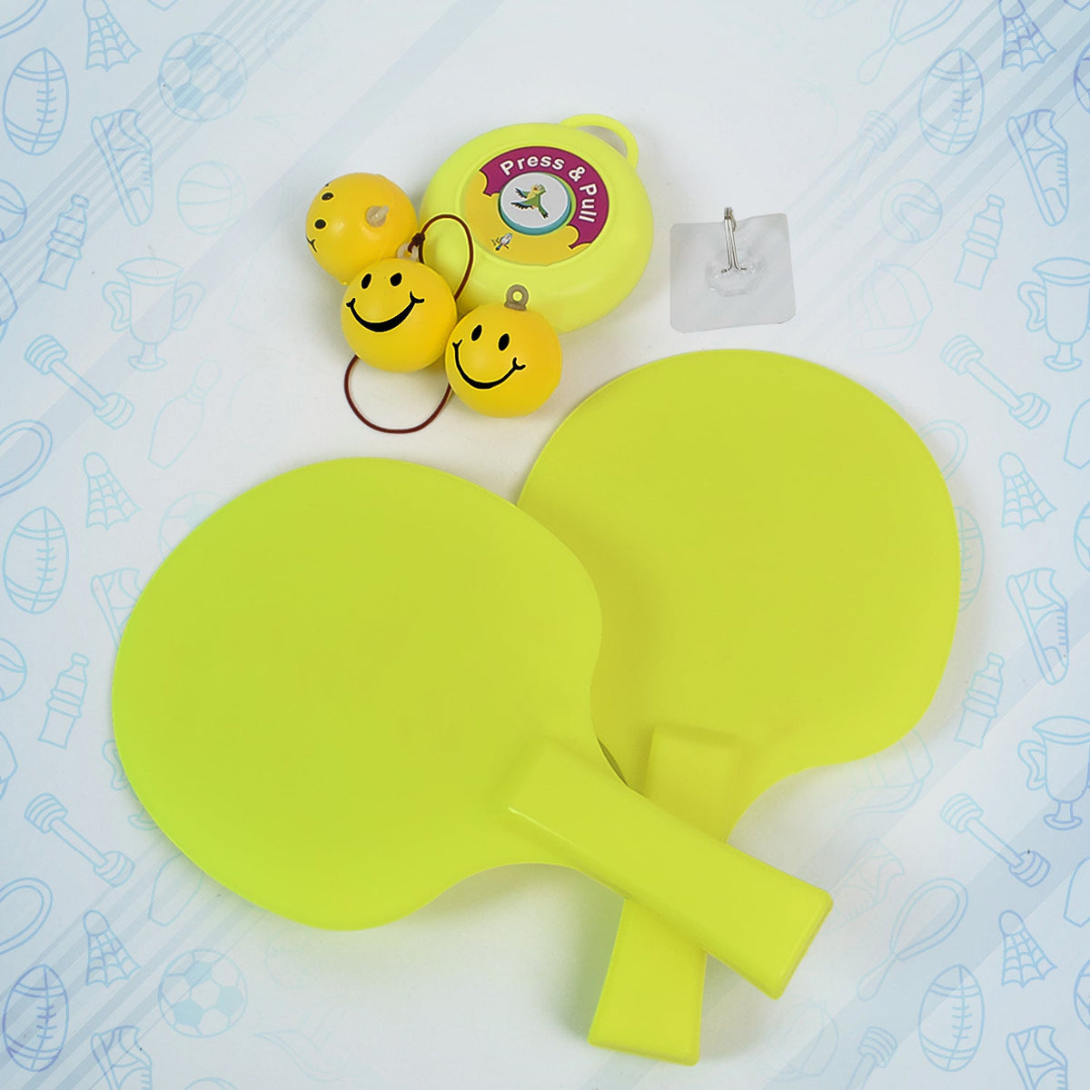 Hanging Table Tennis Trainer Set with Three Ball (1 Set) - Springkart 