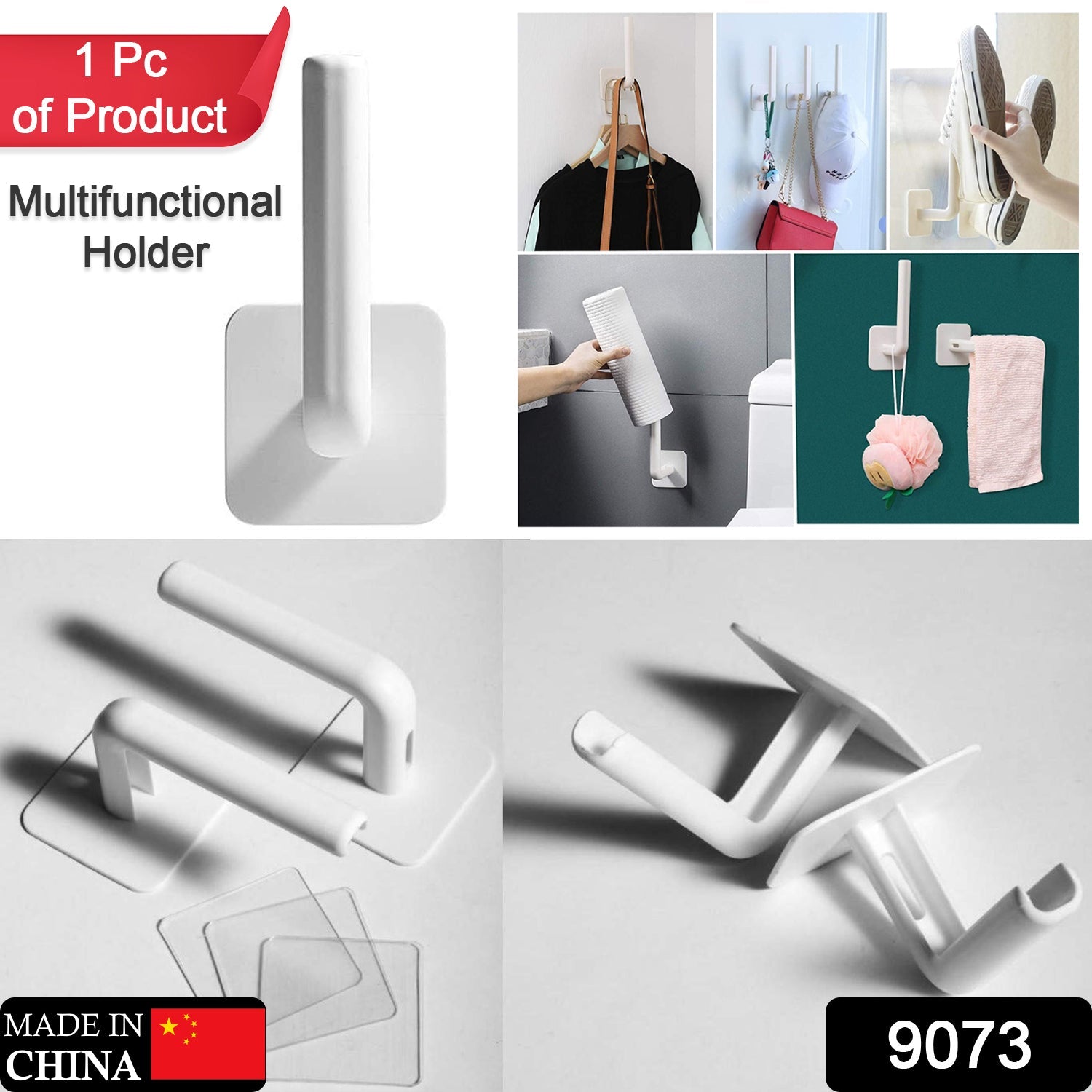 Multifunctional Adhesive Rack for Kitchen and Bathroom - Springkart 