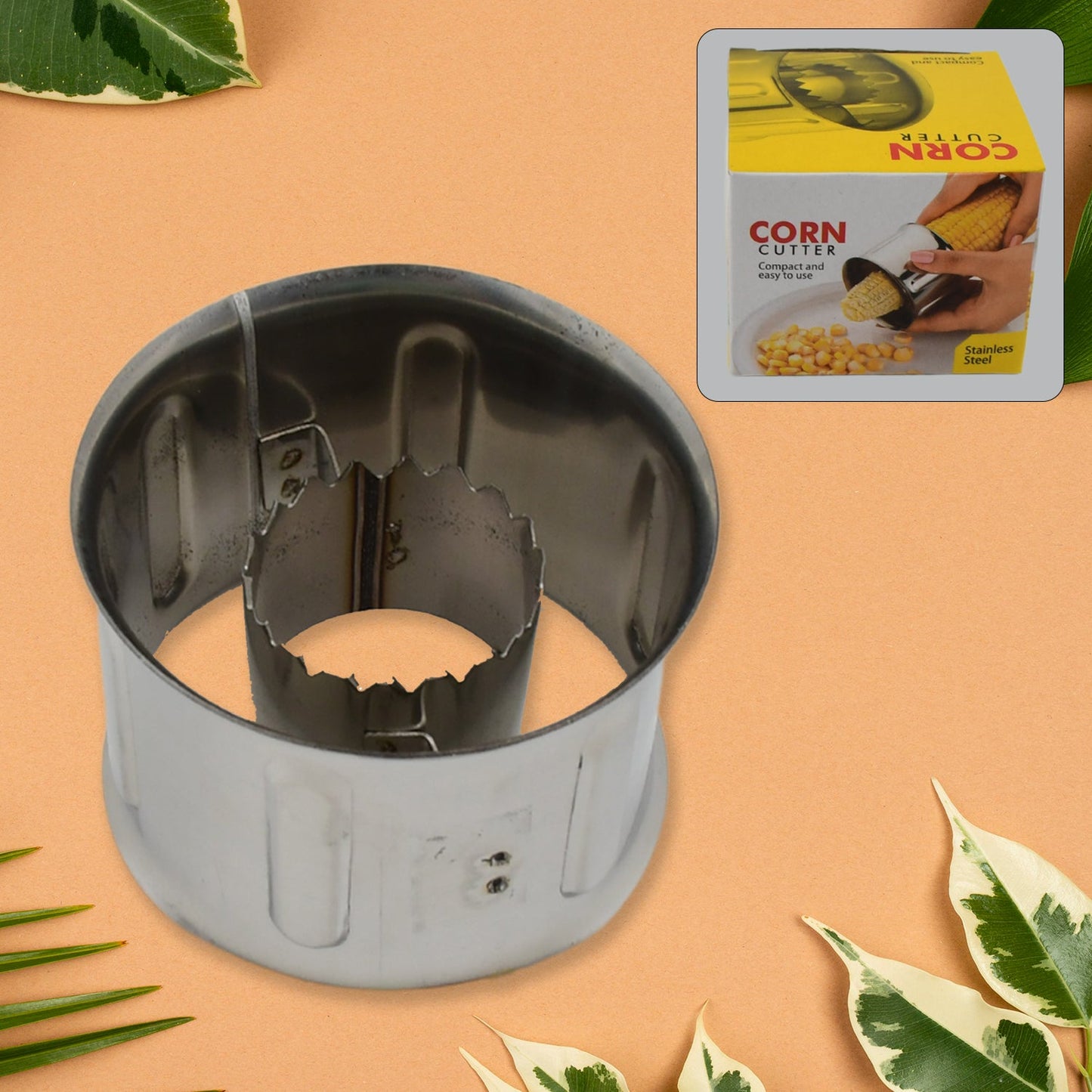 Corn Cutter Stainless Steel Stripping Kernels Remover (1 Pc) - Springkart 