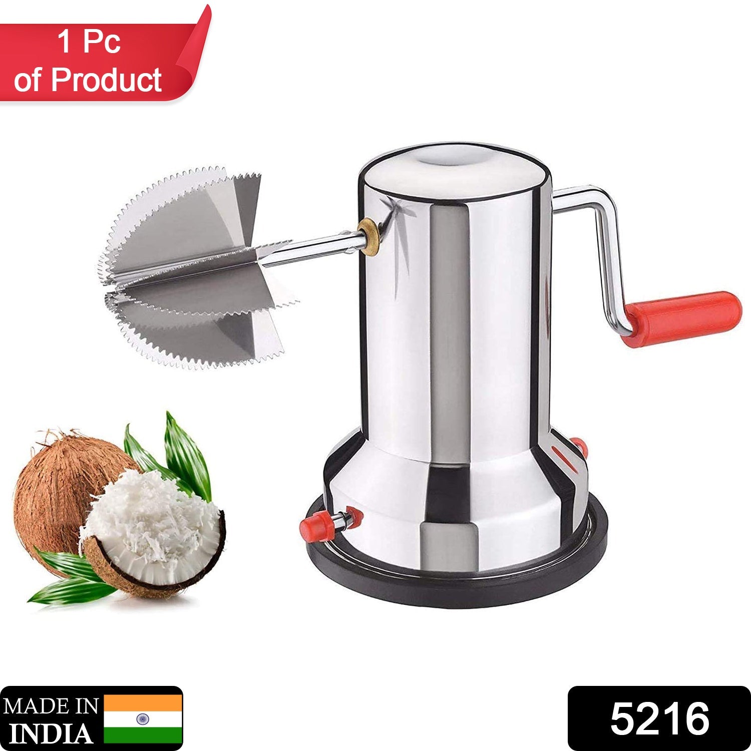 Coconut scrapers Machine Manual Steel For Home & Kitchen Use - Springkart 
