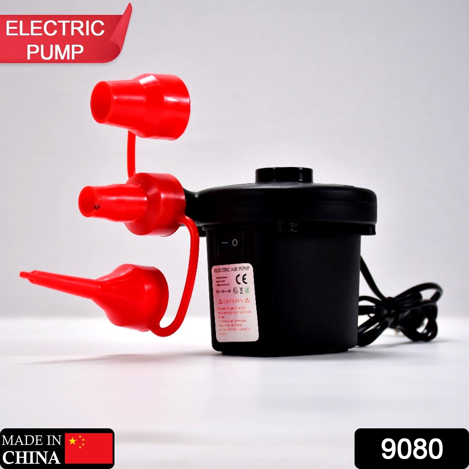 Electric Air Pump For Ball , Balloon ( 3 Nozzle ) - Springkart 