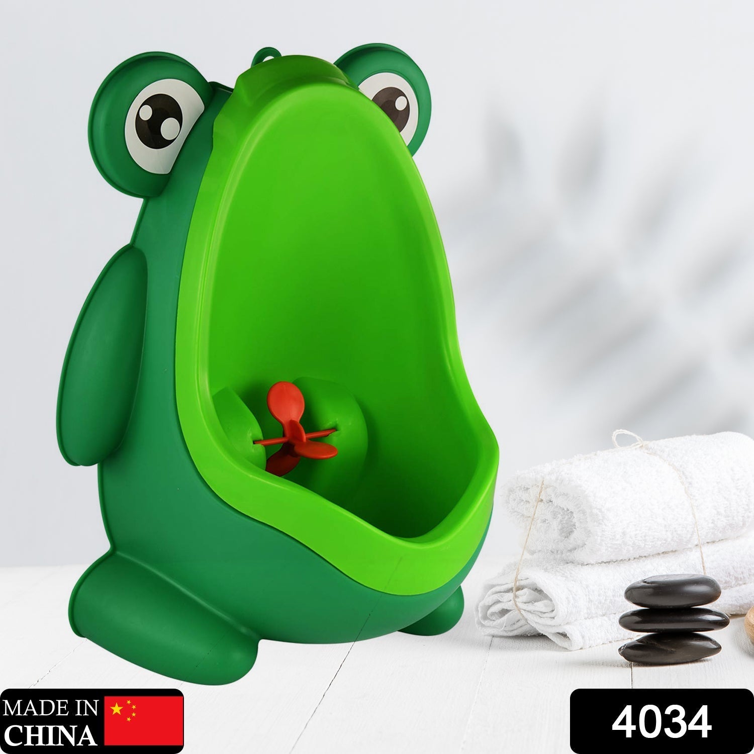 Cute Frog Standing Potty Training Urinal for Boys - Toilet with Funny Aiming Target - Springkart 