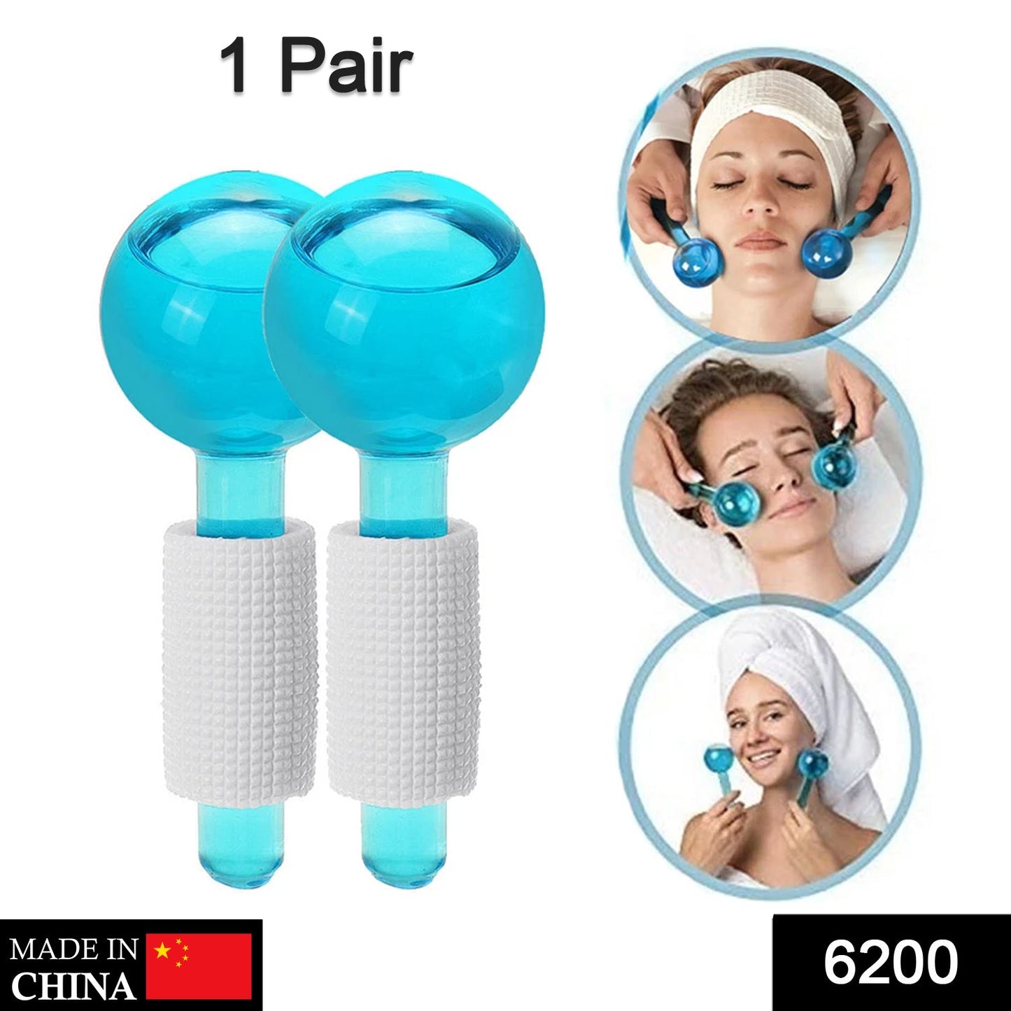 Facial Massage Ice Ball Face Massager Ball Ice Face Roller Crystal Eyes Massager - Springkart 