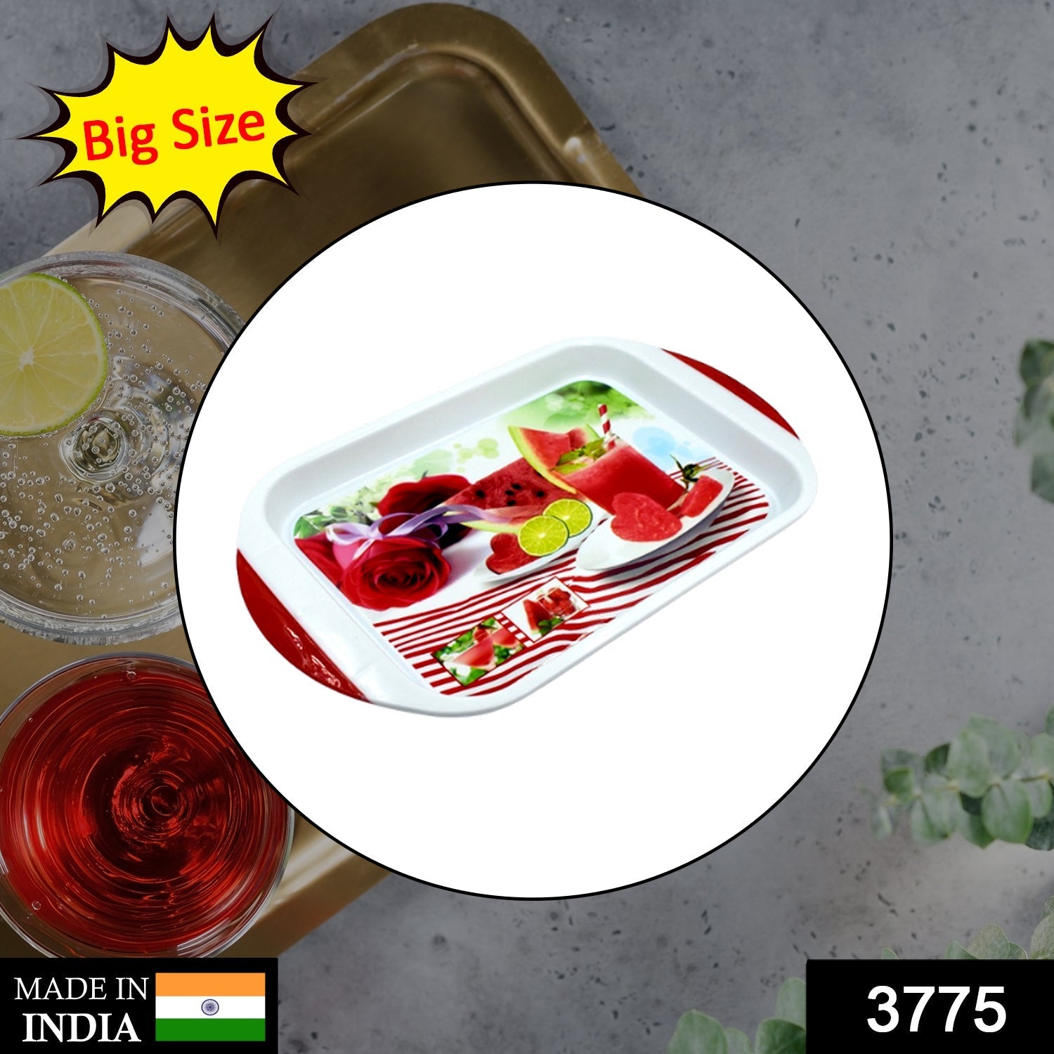 Big Plastic Tray for Kitchen and General Purpose - Springkart 