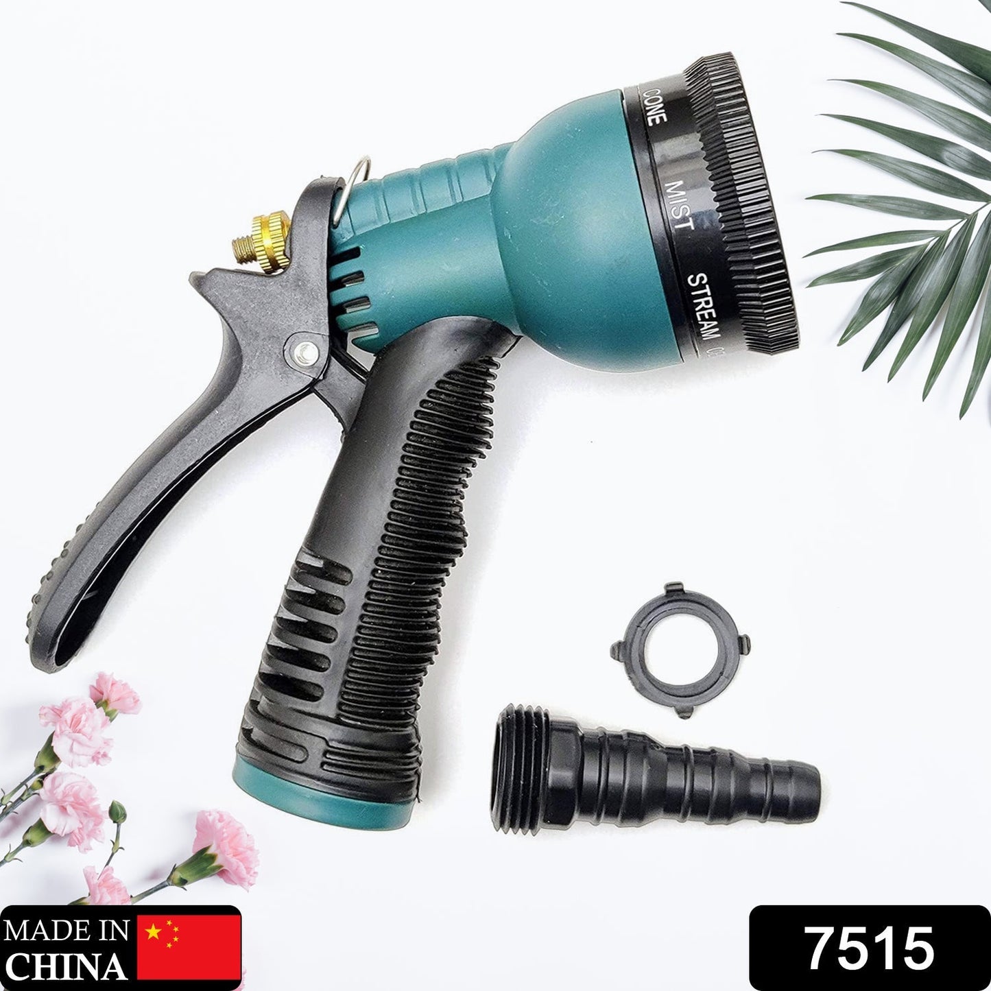 Adjustable 8 Pattern Water Spray Gun Trigger High Pressure For vehicle & cleaning Garden Lawn, Grass rinse, flat, soak & washing for Car Bike Plants Pressure Washer water Nozzle - Springkart 