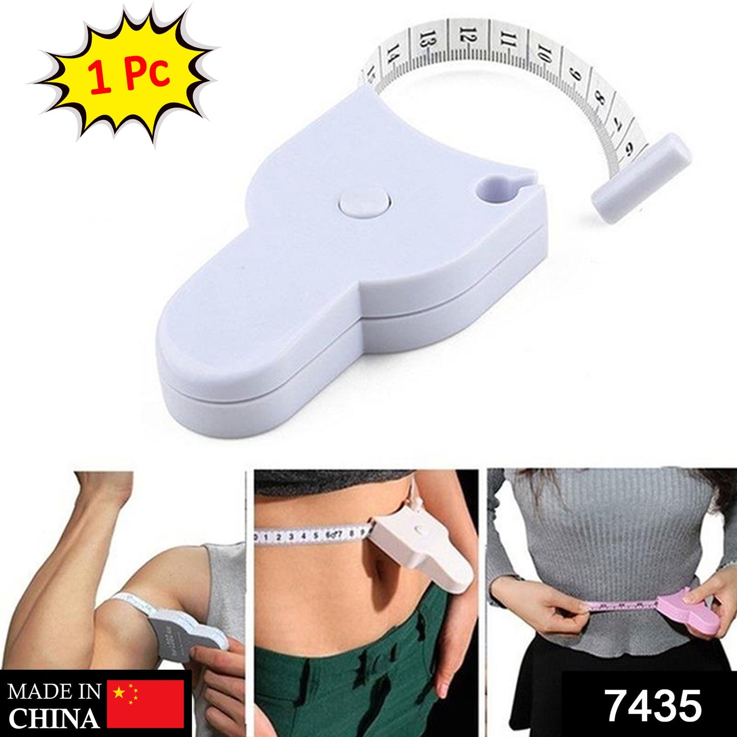 Fitness Measuring Tape For Measuring Lengths, Breadths And Heights For Body And Some Other Things Etc. - Springkart 