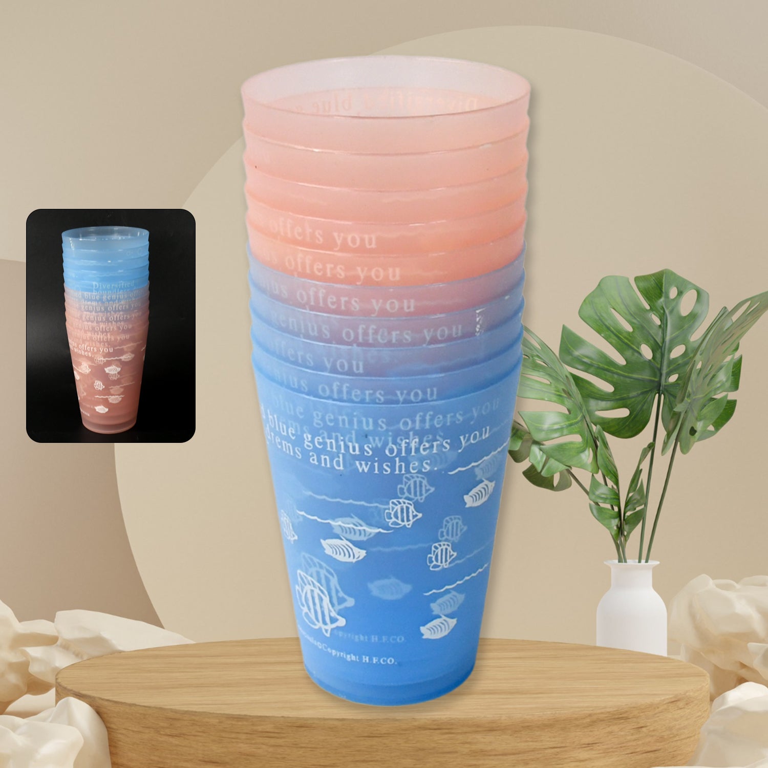 PLASTIC LIGHTWEIGHT GLASS REUSABLE DRINKING GLASS DISHWASHER SAFE BEVERAGE GLASSES FOR KITCHEN WATER GLASSES (10 Pc Set) - Springkart 