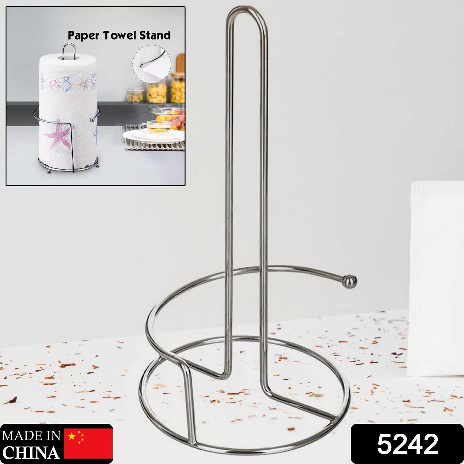 Kitchen Roll Dispenser, Kitchen Napkin Roll Holder, Kitchen Paper Towel Tissue Holder - Springkart 