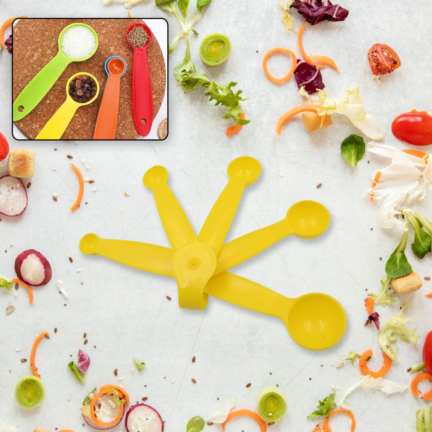Plastic Measuring Spoons - Set of 5 - Springkart 