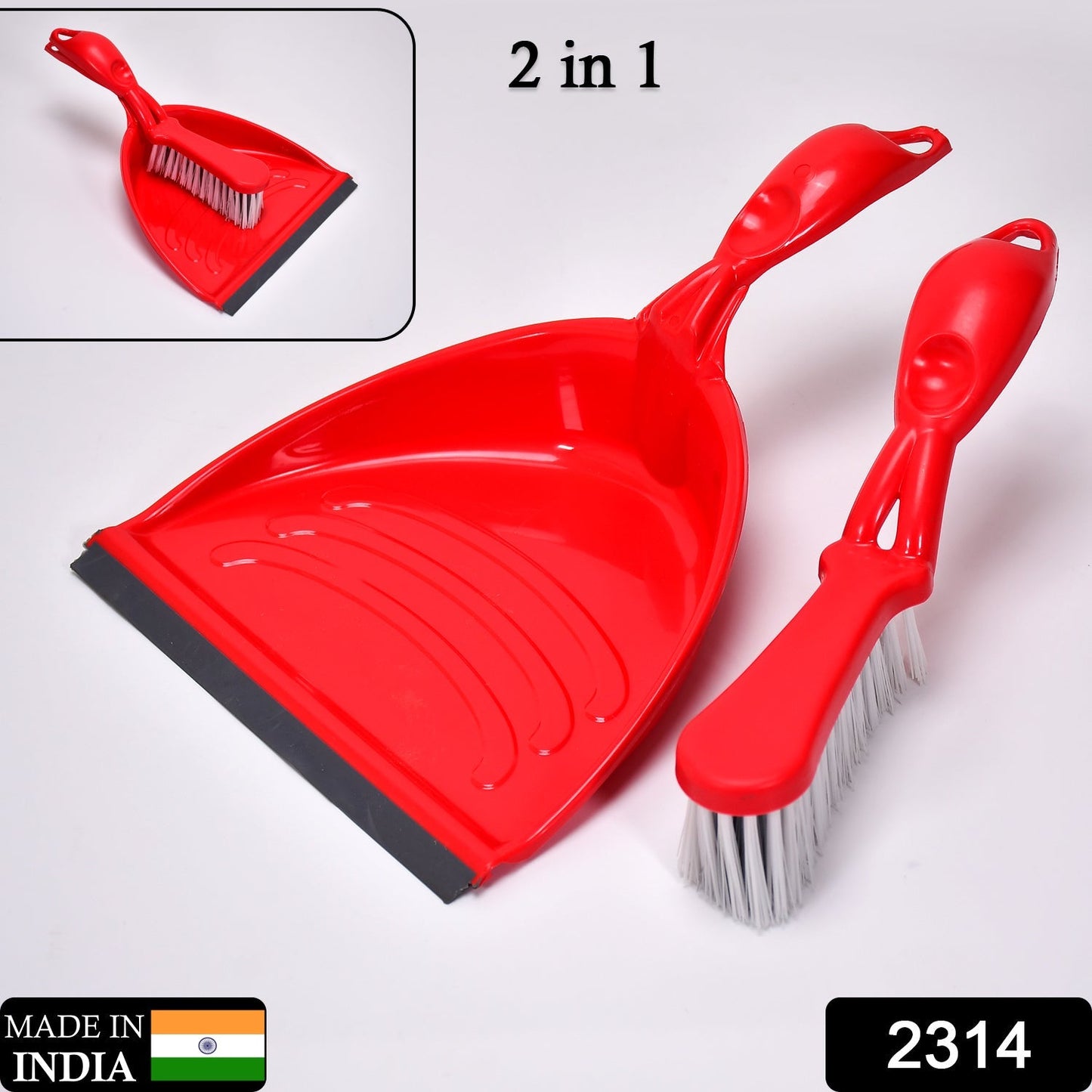 Dustpan Set with Brush, Dust Collector Pan with Long Handle, Supadi, Multipurpose Dust Collector Cleaning Utensil Flat Scoop Handheld Sweeping Up and Carrying Container - Springkart 