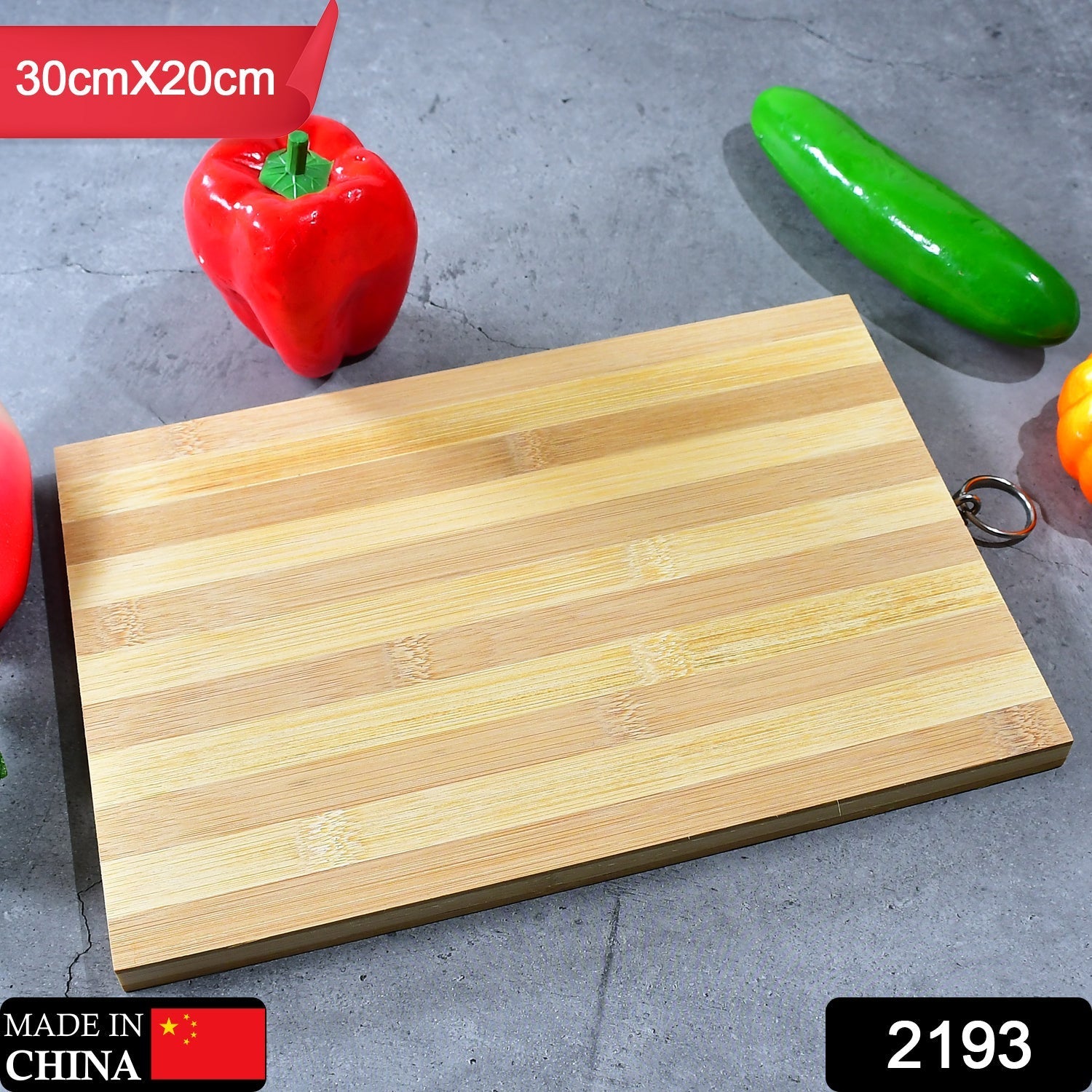Natural Wood Chopping Cutting Board for Kitchen Vegetables, Fruits & Cheese, BPA Free. - Springkart 
