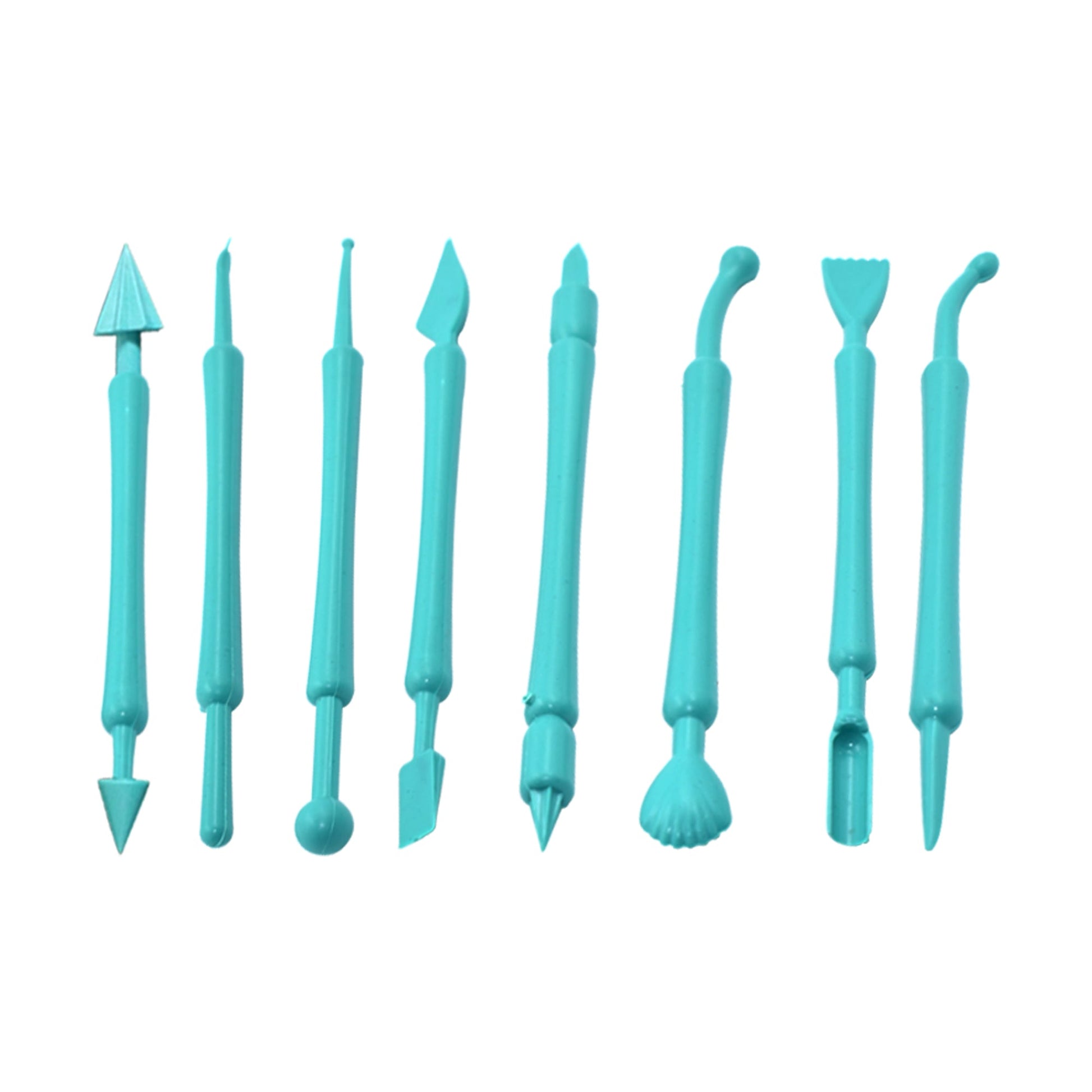 Fondant Cake Decor Flower Sugar Craft Modelling Tools Clay Mould (8PC-Set) - Springkart 