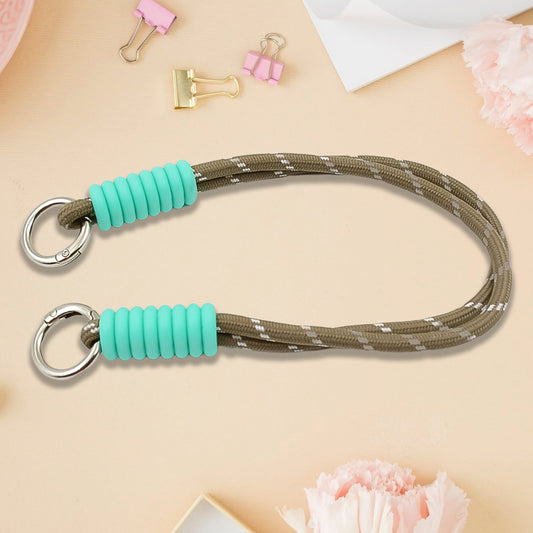 Multipurpose Two Sided Adjustable Hand Wrist Strap Lanyardwith Cellphone, Phone Strap (1 Pc / 14.5 Inch / Multicolor) - Springkart 