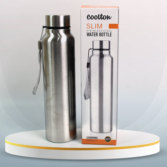 Stainless Steel Double Wall Vacuum-Insulated Drink Water Bottle (1000 ML) - Springkart 