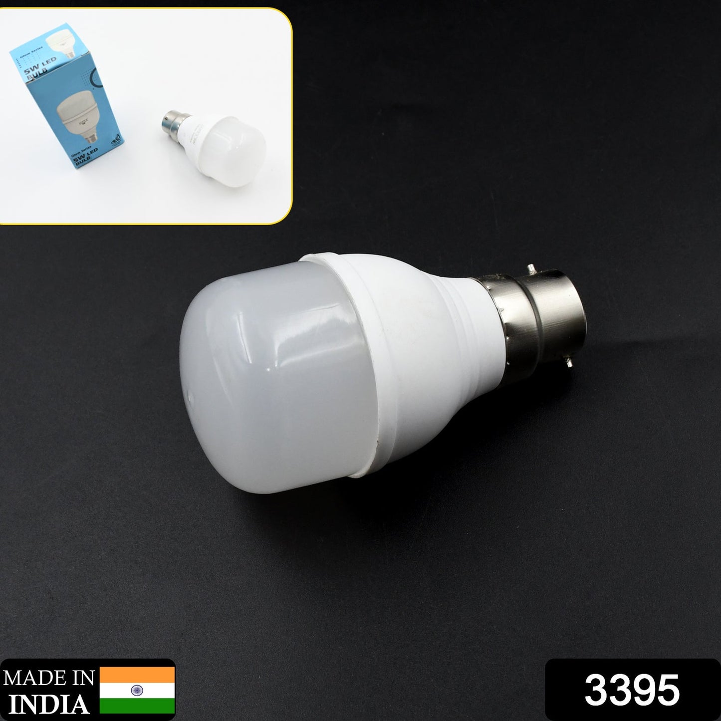 High-Power 5 W LED Light Bulb, Brightness LED Bulb White, General Lighting Bulb, Energy Saver Superior Light , LED Bulb, Cool White For every room: bedroom, living room, kitchen, garage, bathroom (5 Watt) - Springkart 