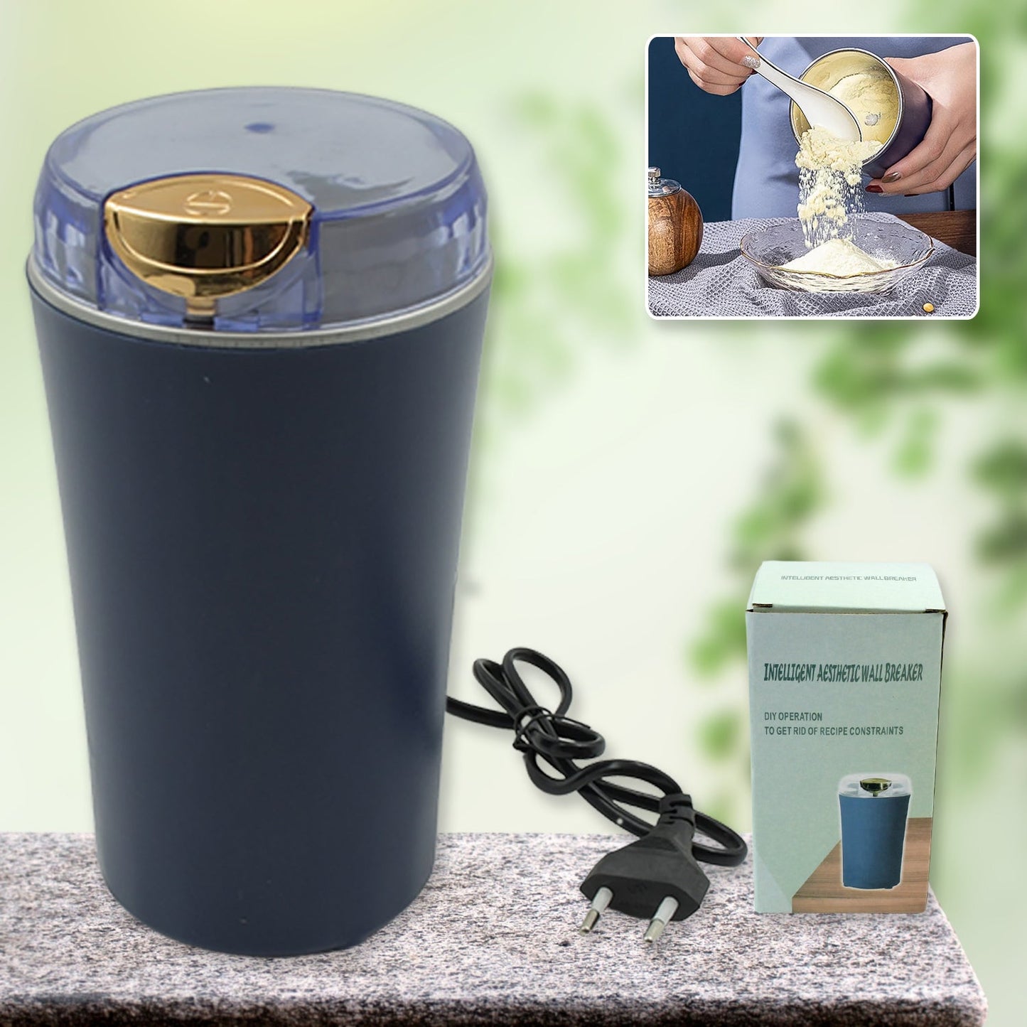 Portable 4-Blade Mini Grinder & Blender for Home & Office - Springkart 