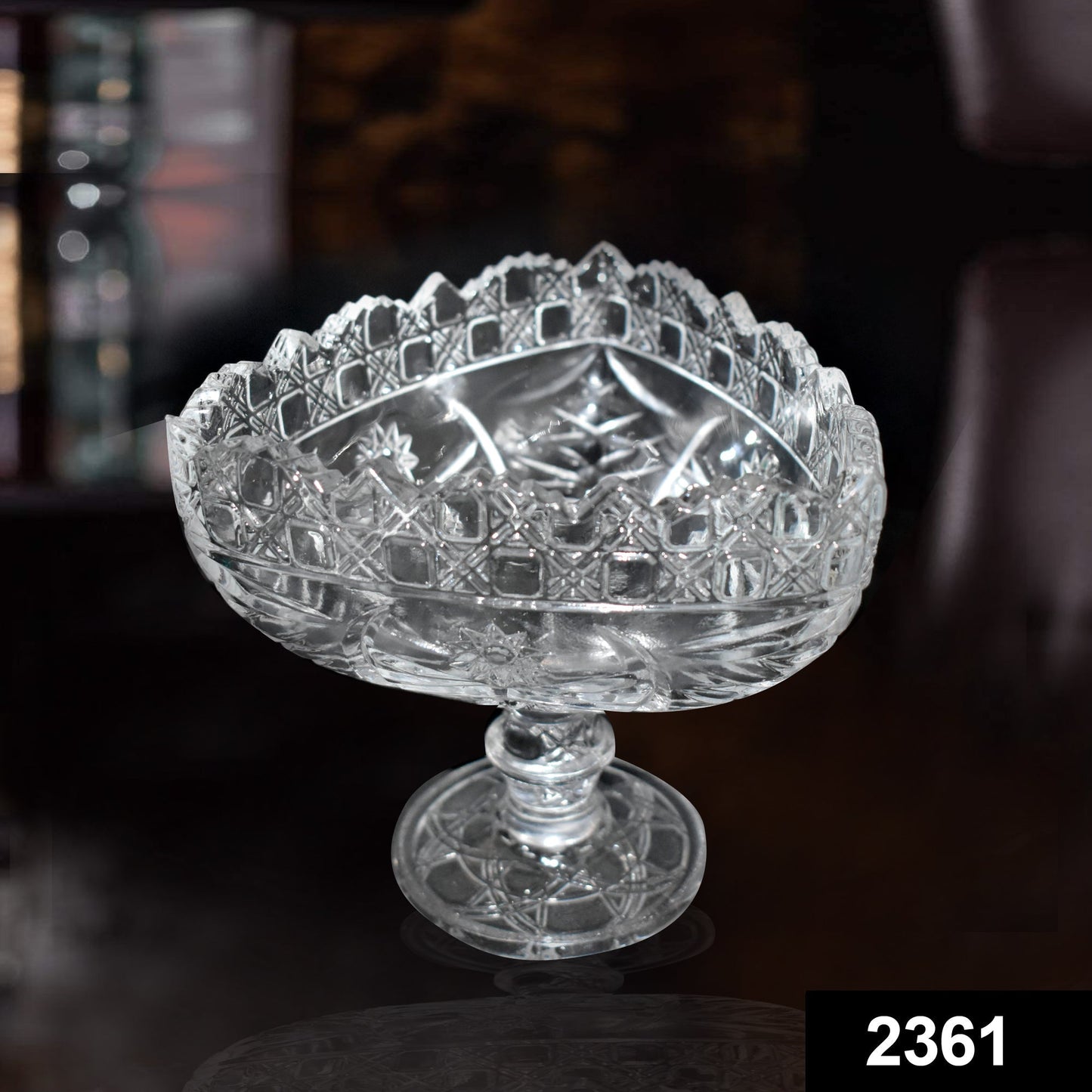 Crystal Touch Beautiful Decorative Designer Fruit Glass Bowl - Springkart 