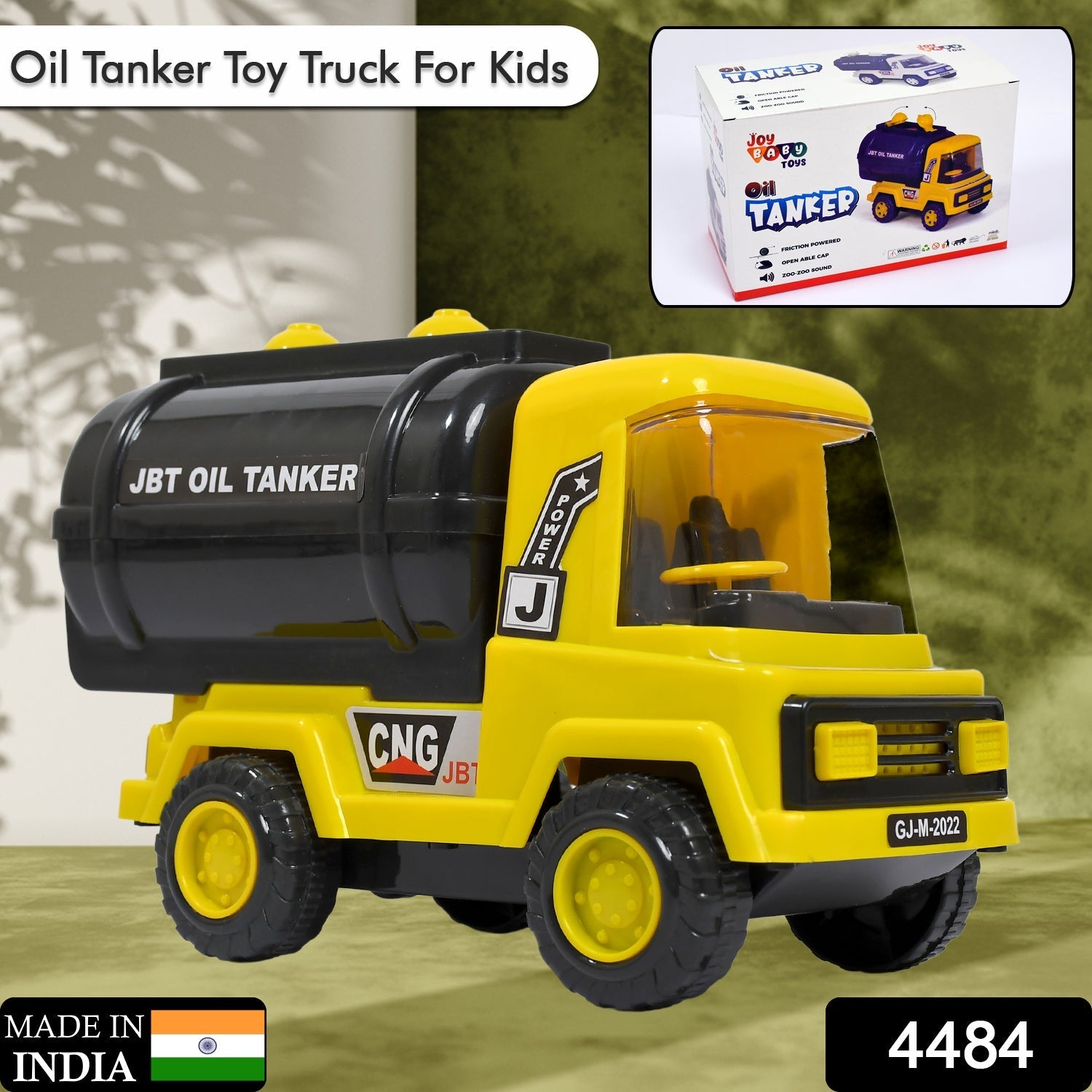 Big Heavy Duty Unbreakable Toy Truck with Sound | Friction Powered Oil-Water Tanker - Springkart 