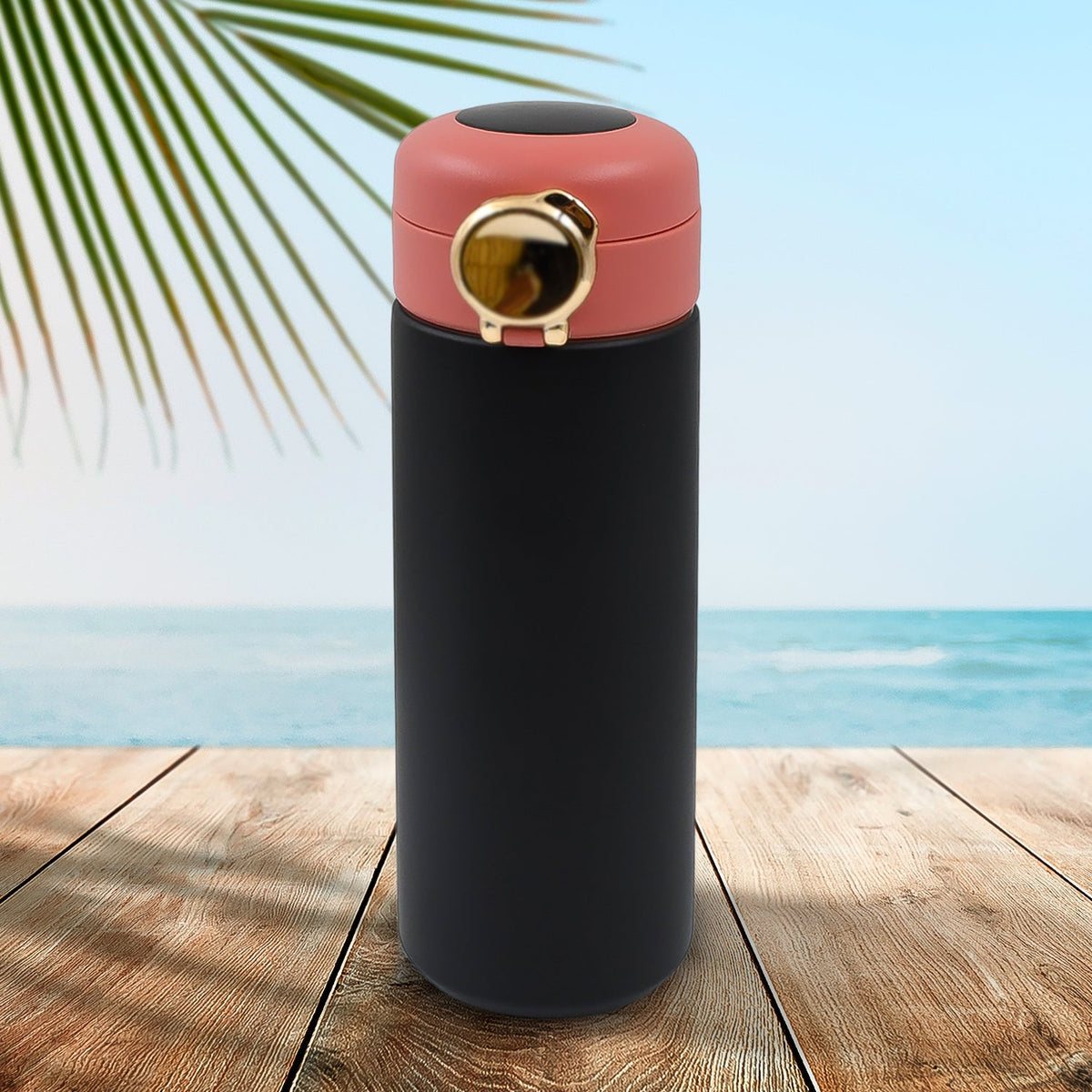Smart Vacuum Insulated Water Bottle with LED Temperature Display (450 ML Approx) - Springkart 