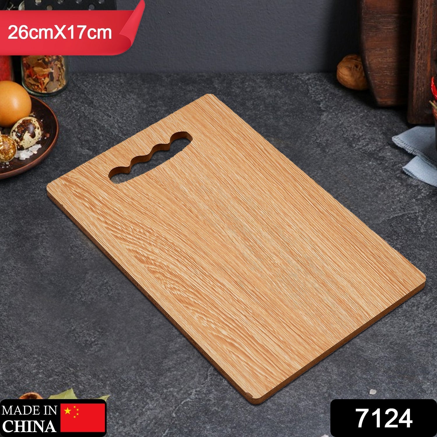 Wooden kitchen board for fruits