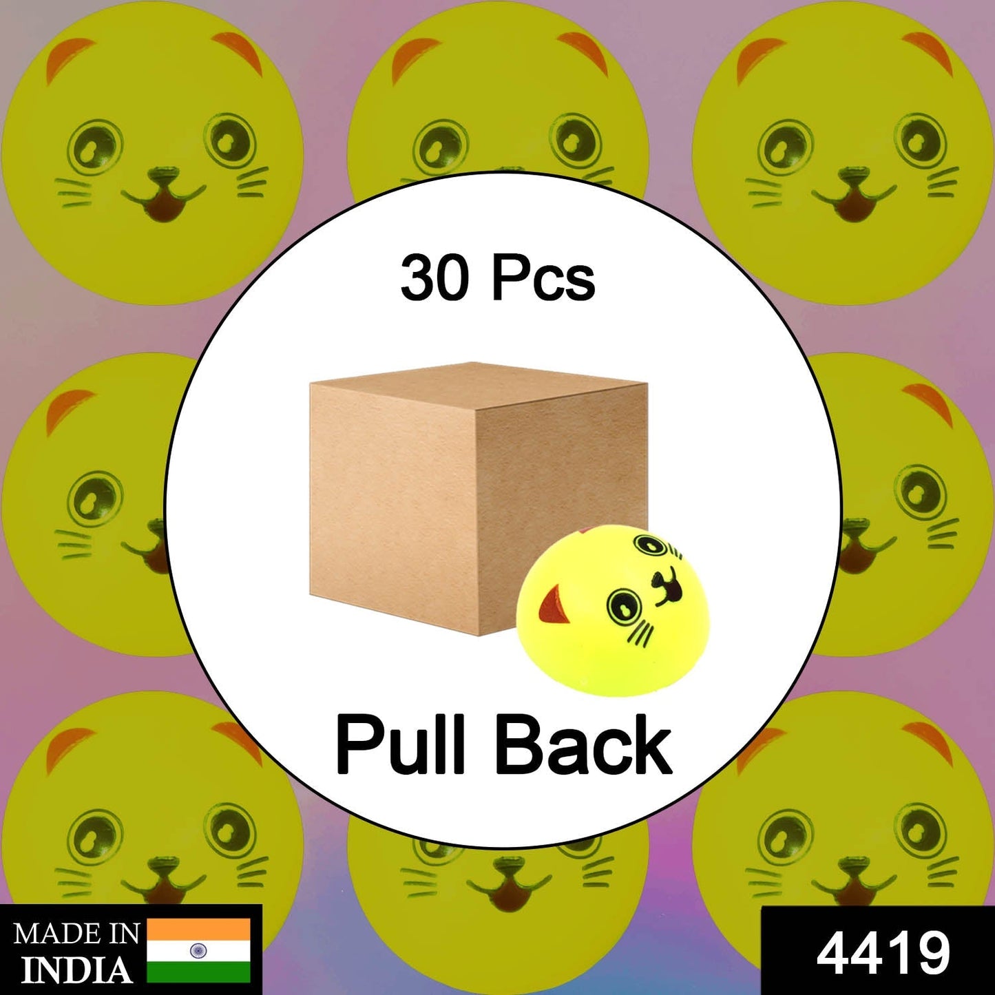 30PCS PULL BACK SMILEY TOY - Springkart 