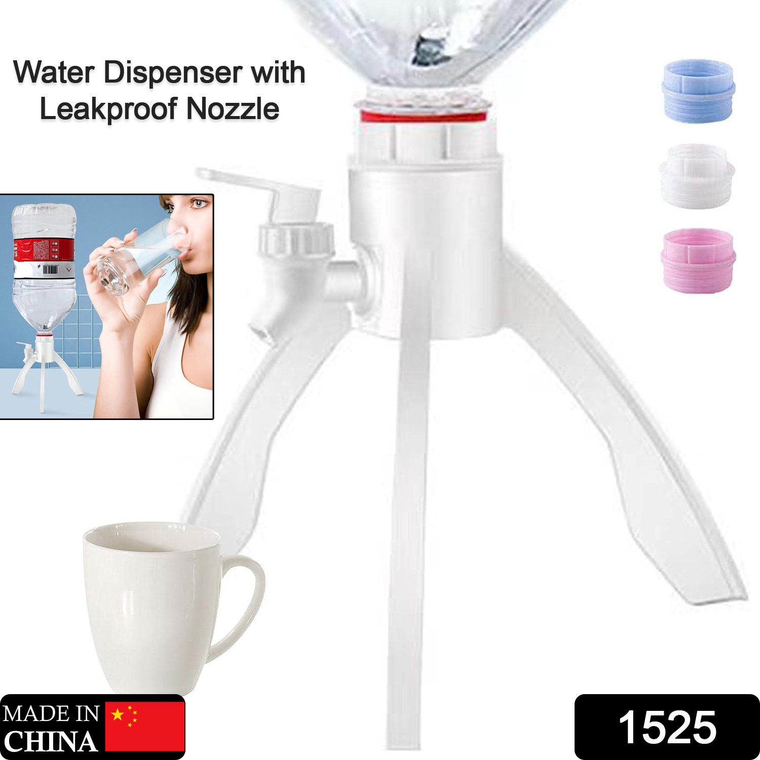Drinking Bottle Fountains, Switch Pressure Water Dispenser with Leakproof Nozzle, Drinking Fountains Beverage Dispenser for Bar, Office, Barbecue Generic - Springkart 