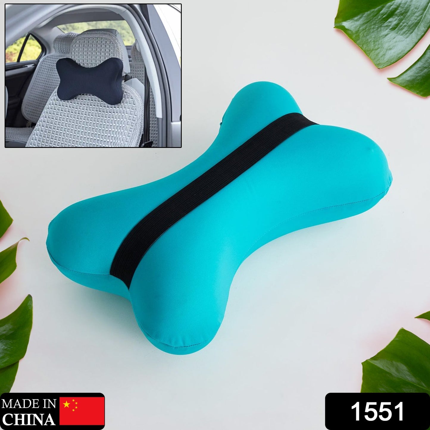 Microbead Roll Neck Pillow Mini Microbeads Bone Type Travel Pillow Soft Cushion Back Head Neck Support - Springkart 