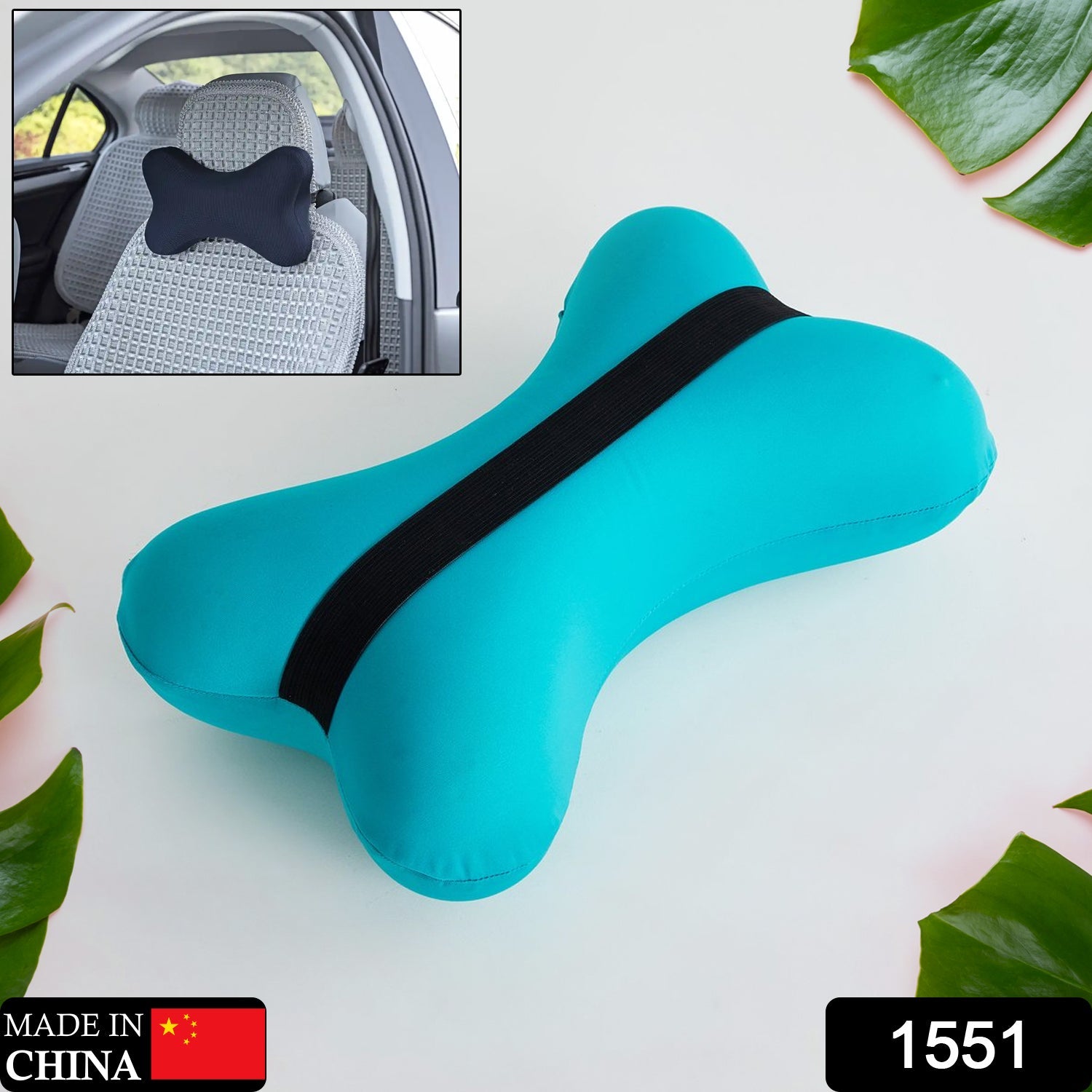 Microbead Roll Neck Pillow Mini Microbeads Bone Type Travel Pillow Soft Cushion Back Head Neck Support - Springkart 