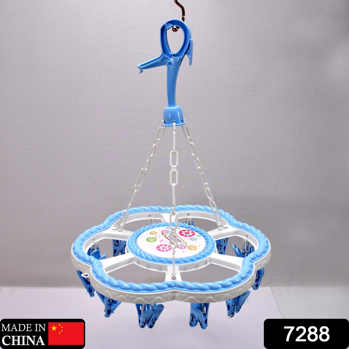 Flower Hanging Hanger 24 Clips Plastic Hanger - Springkart 