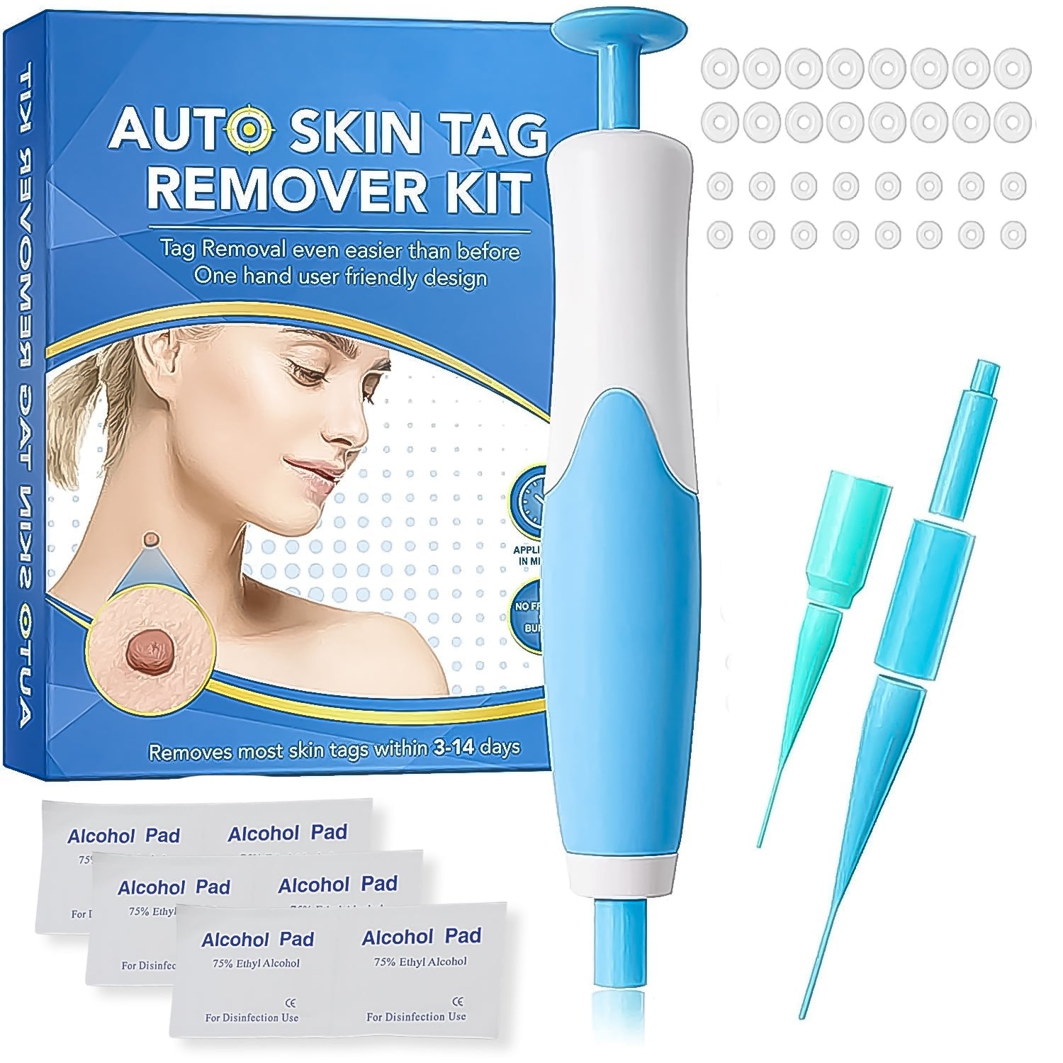 Skin Tag Remover Kit 2 in 1 for Micro to Large (2 mm - 8 mm / 1 Set) - Springkart 