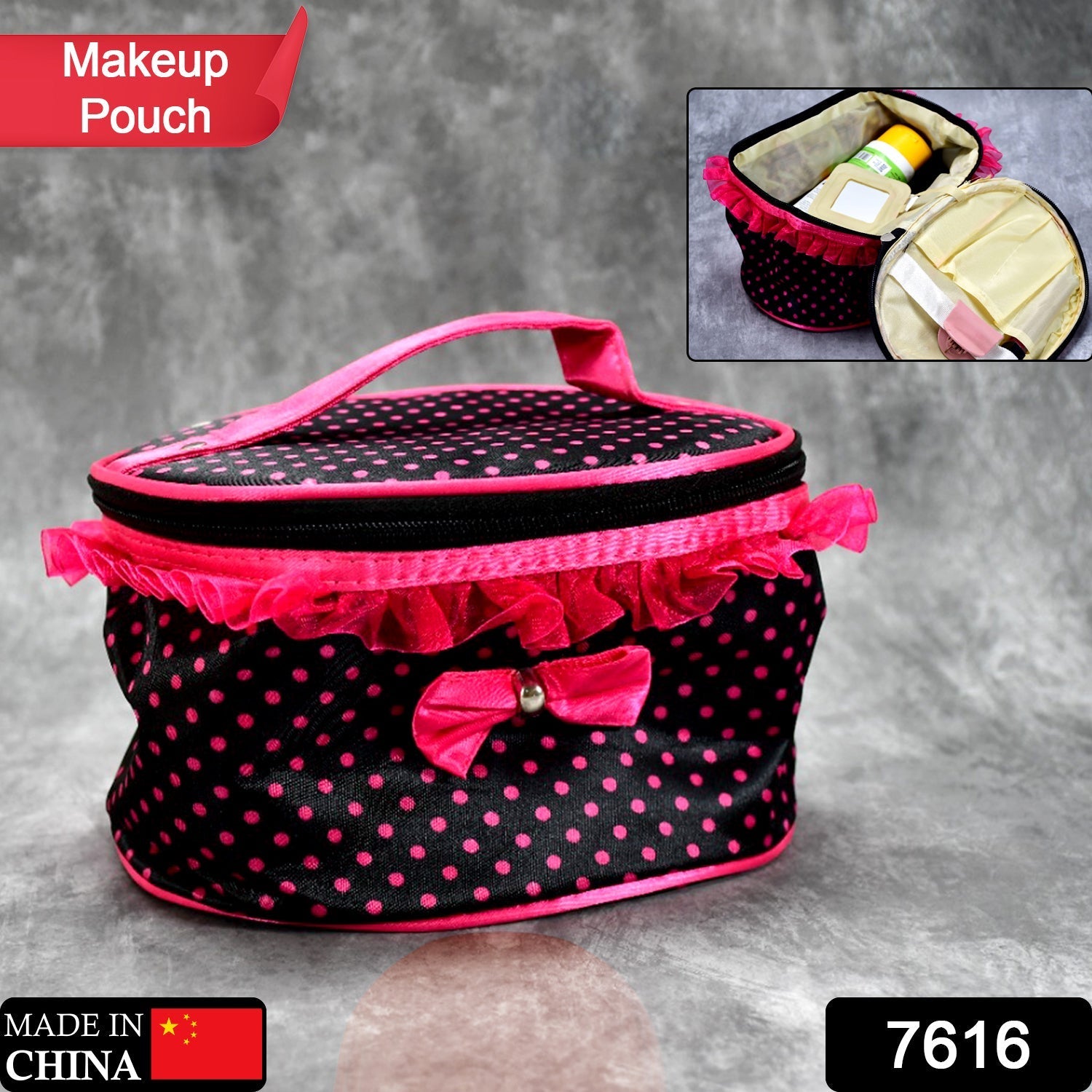 Makeup Pouch Bag Travel Use For Women ( 1 Pcs ) - Springkart 