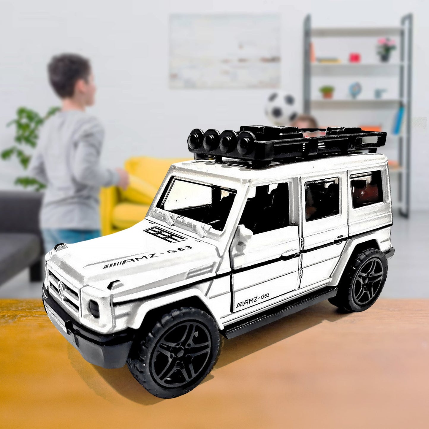 Alloy Metal Pull Back Die-cast Car, Jeep Model Car Off Road Die cast Metal Pullback Toy car with Doors Open Boys Gifts Toys for Kids Age 3+ Years (Pack of 1) - Springkart 
