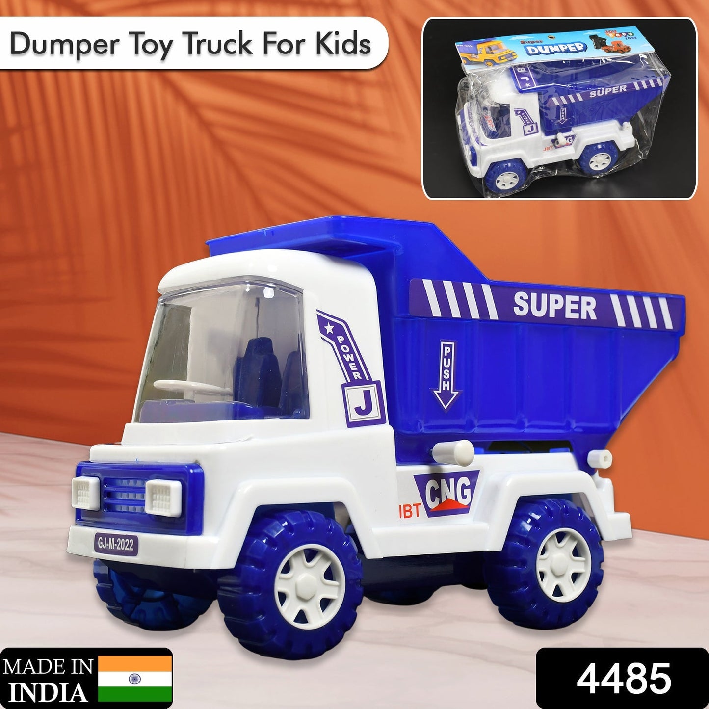 Big Friction Powered Dumper Truck Toy for Kids - Springkart 