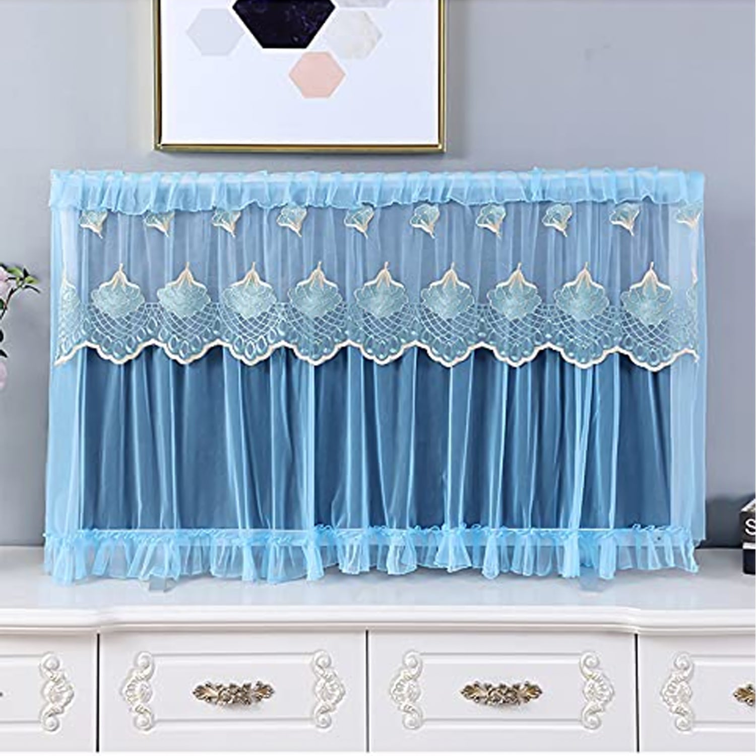 Dustproof Cover for Indoor, TV Screen Protector Cloth Cover (55 Inch) - Springkart 