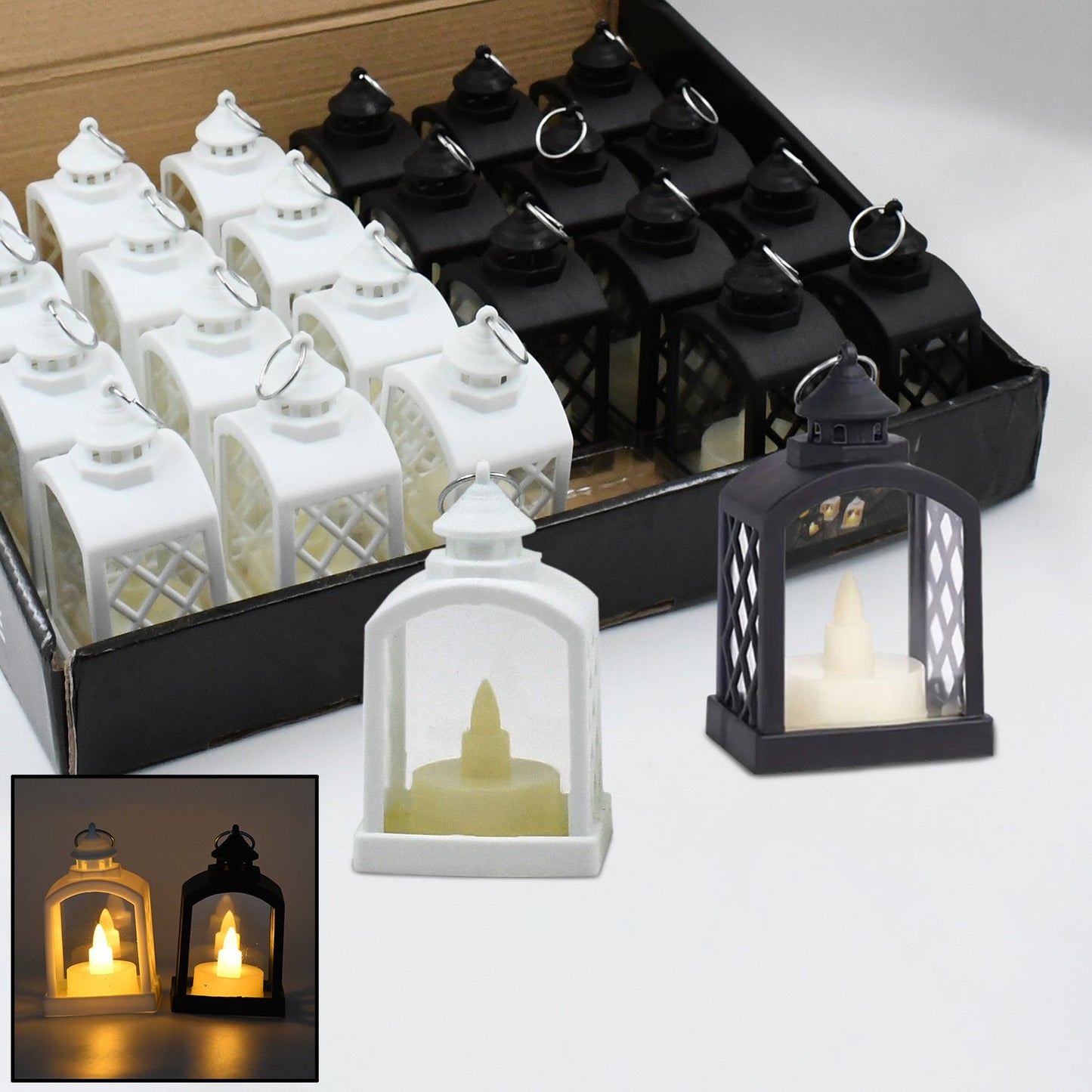 Smokeless Led Light Lantern Lamp (24 Pcs Set) - Springkart 