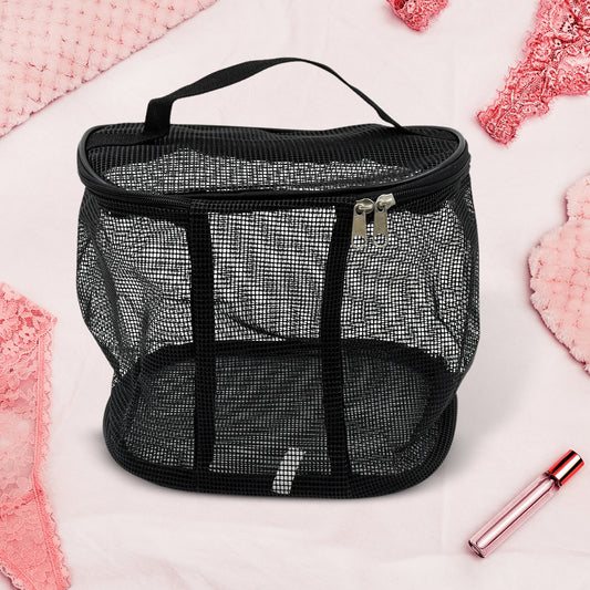 Multi purpose storage bag clear cosmetic case Toiletry Bag mesh makeup pouch Toiletries Organizer mesh cosmetic pouch Makeup Bag mesh toiletry Cosmetics Bag Storage Box outdoor