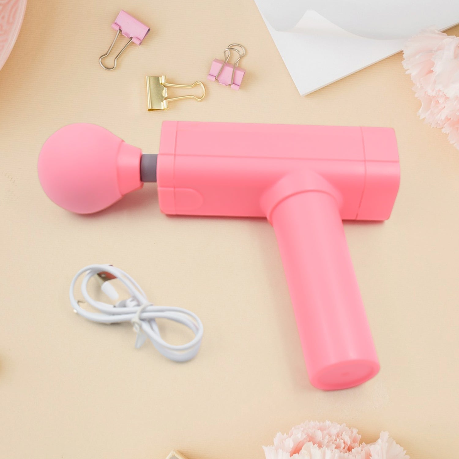 Massage Gun Deep Relax, Powerful Muscle Massager, USB Chargeable (1 Pc) - Springkart 