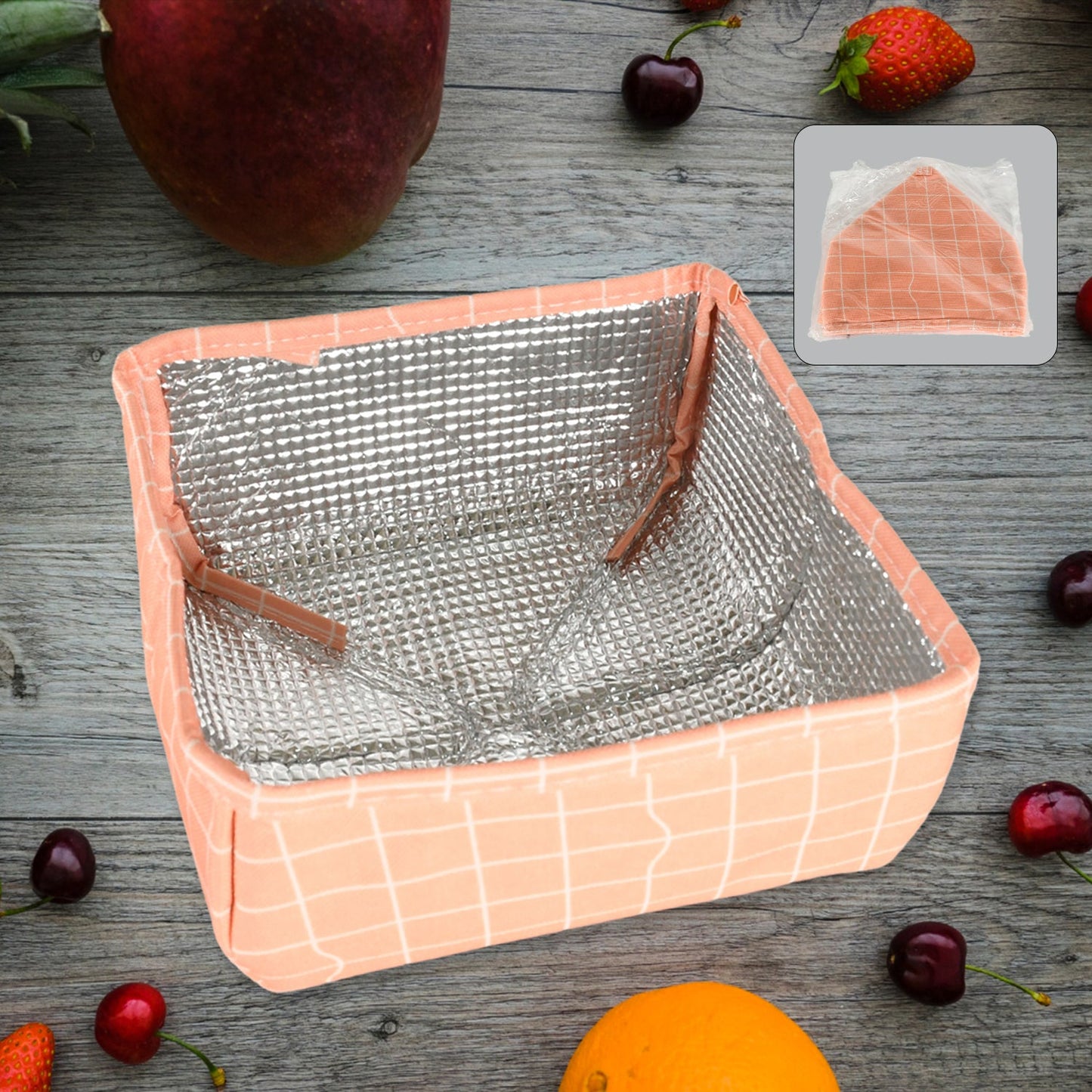 8192 Foldable Food Covers Anti-dust Heat Preservation Anti-Fly Mosquito Kitchen Lid Foldable Cover for Hot Food Dish Insulation Cover, Food Warmer Cover, for Kitchen, Picnic (20x20 Cm) - Springkart 