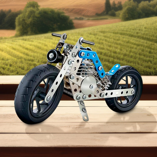 Metal Bike Creative Mechanical Construction Engineering Kit 140 Part of Bike Tool / 1 Set 】 - Springkart 