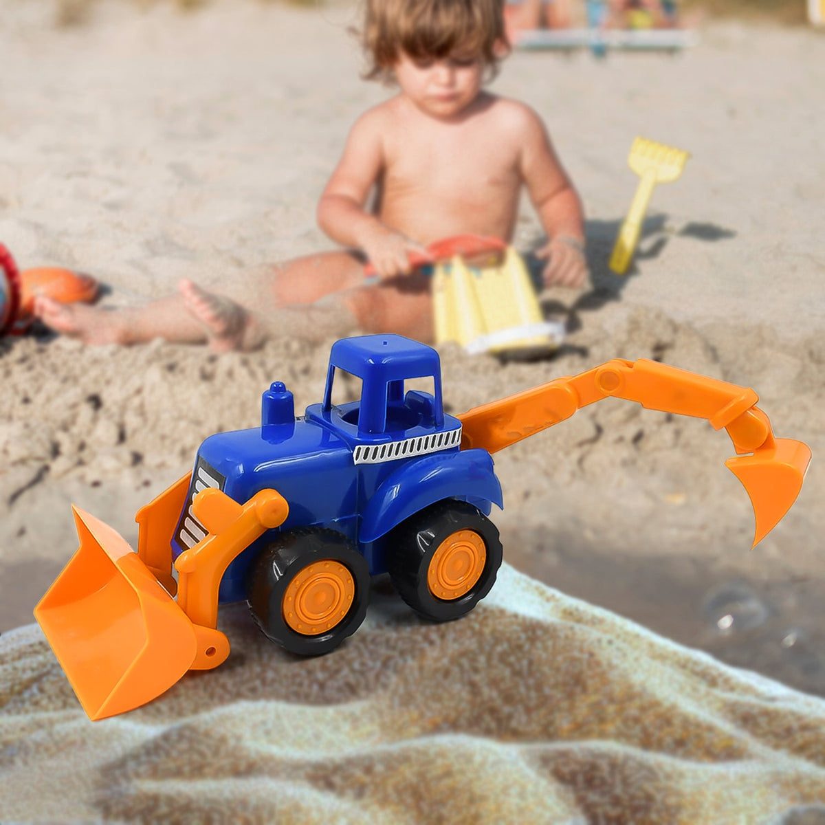 Friction Powered Construction JCB for Kids (1 Pc) - Springkart 
