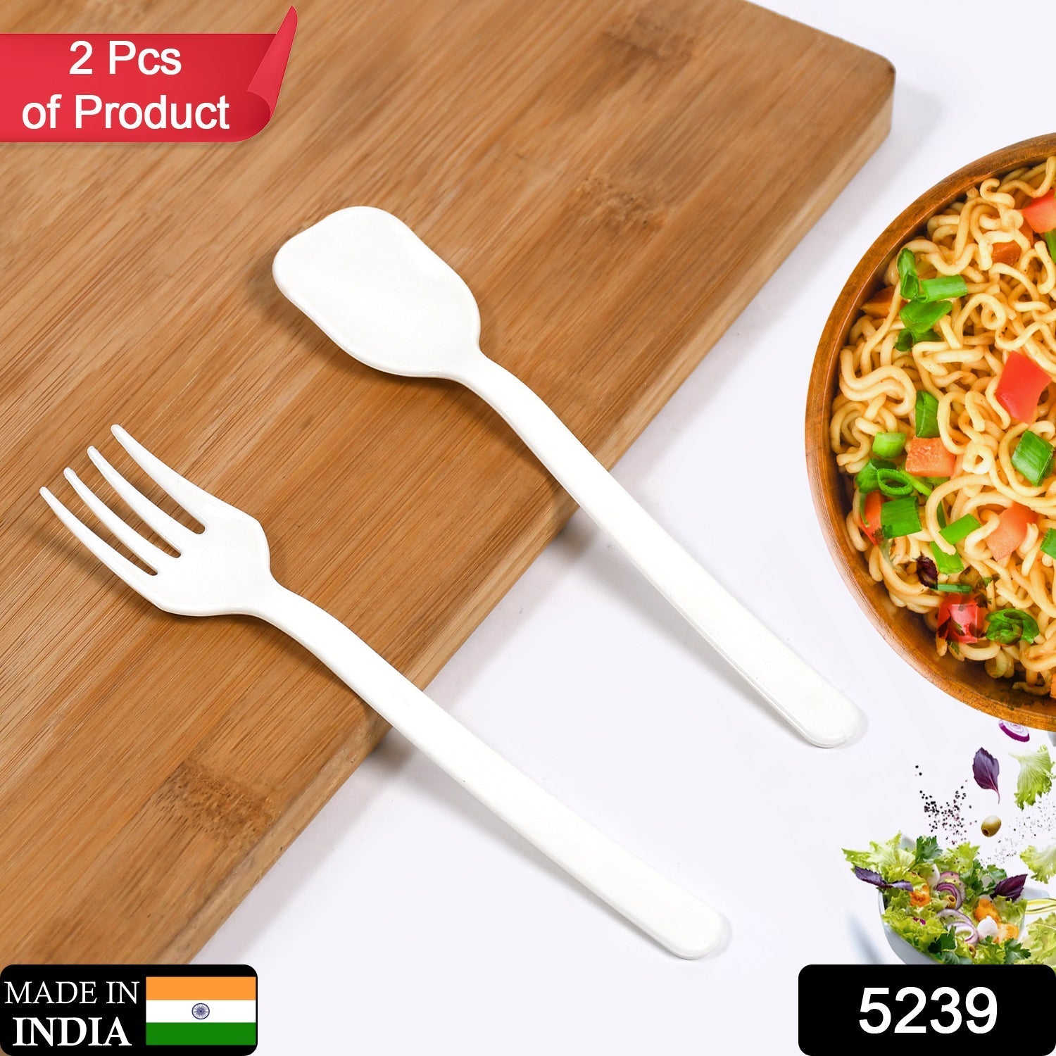 Plastic Forks & spoon Cutlery-Utensils, Parties, Dinners, Catering Services, Family Gatherings ( pack of 2) - Springkart 