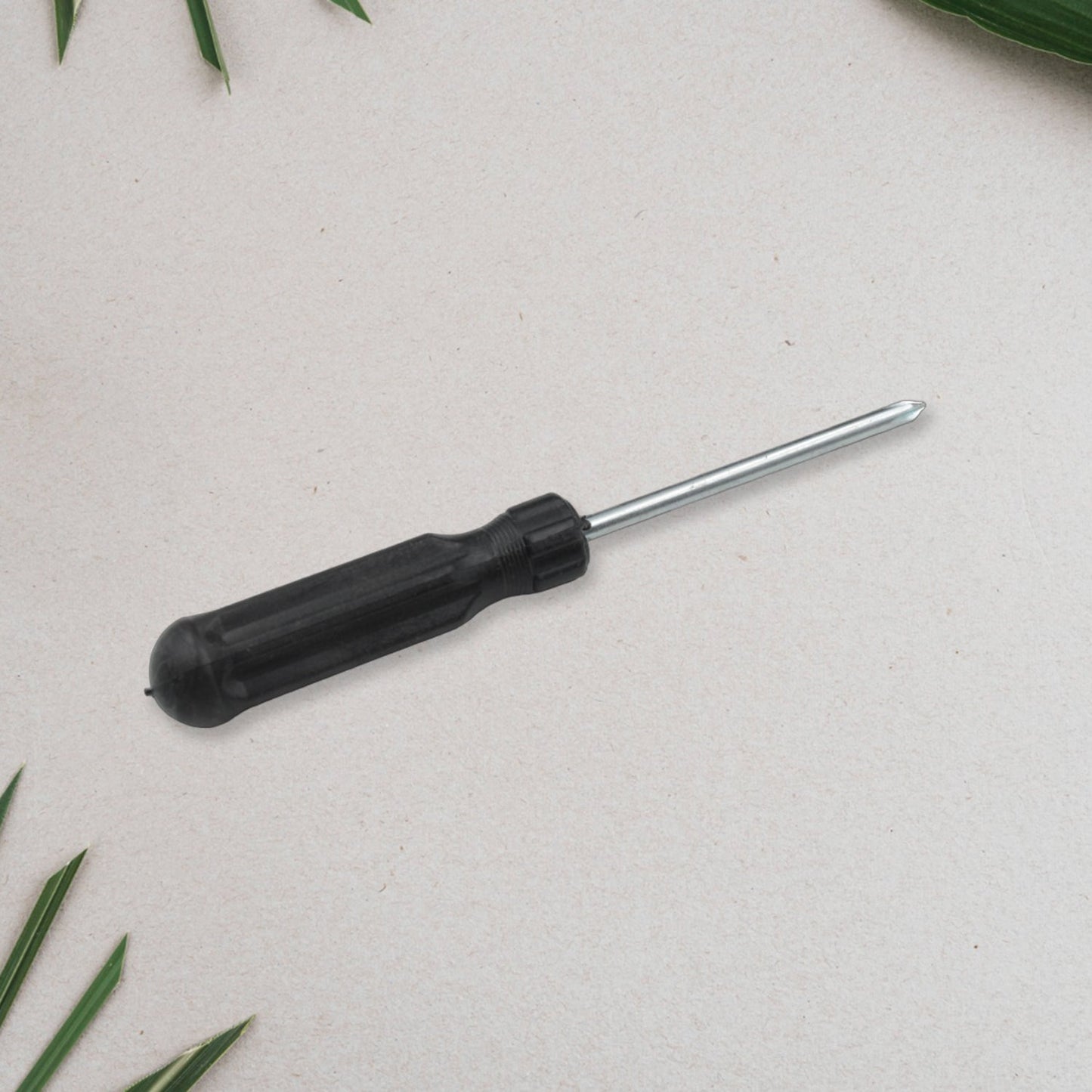 Small Pocket Size Slotted Cross Head Flat Magnetic Screwdriver, Small Slotted Screwdriver Flat Head with Black Handle for Small Appliances (1 Pc) - Springkart 