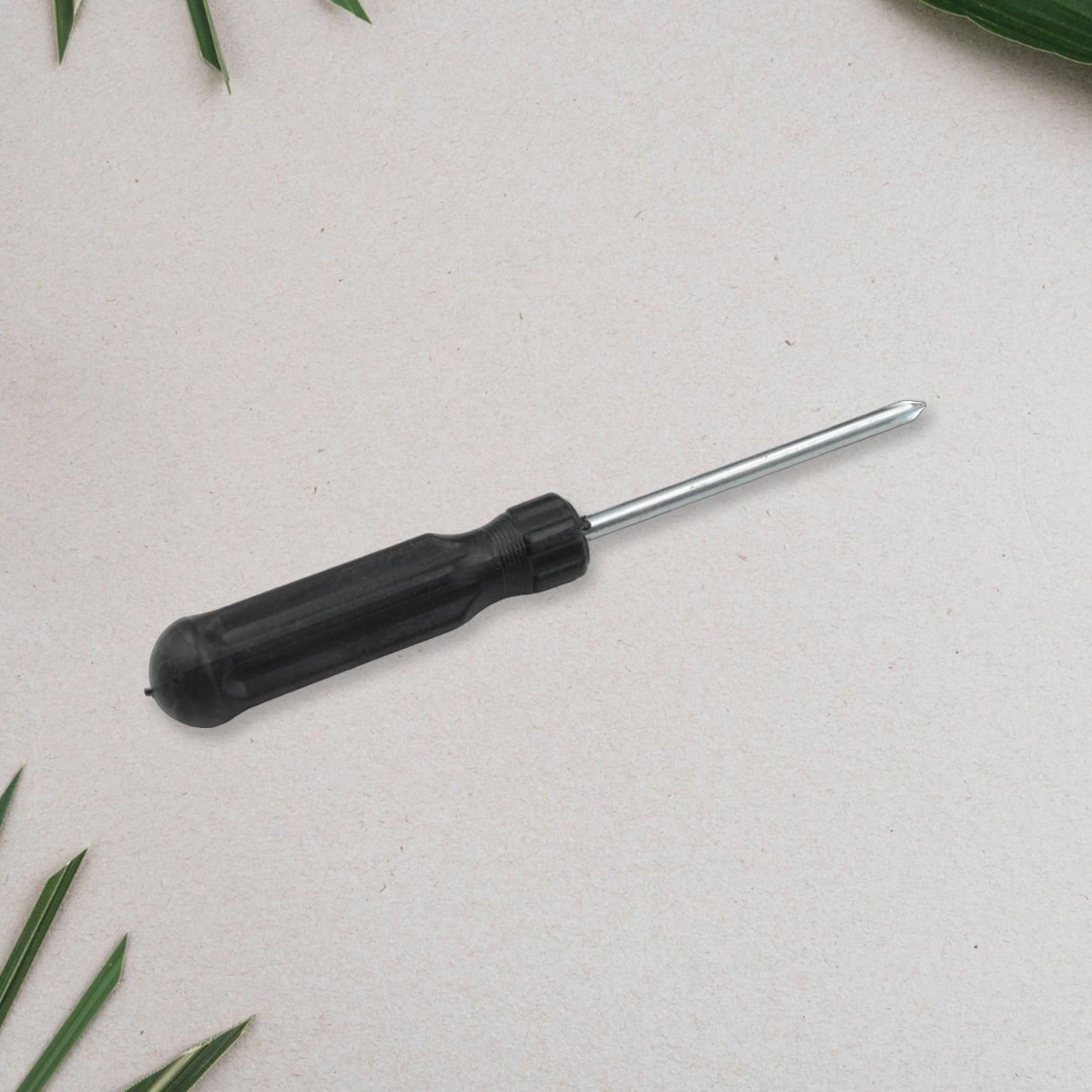 Small Pocket Size Slotted Cross Head Flat Magnetic Screwdriver, Small Slotted Screwdriver Flat Head with Black Handle for Small Appliances (1 Pc) - Springkart 
