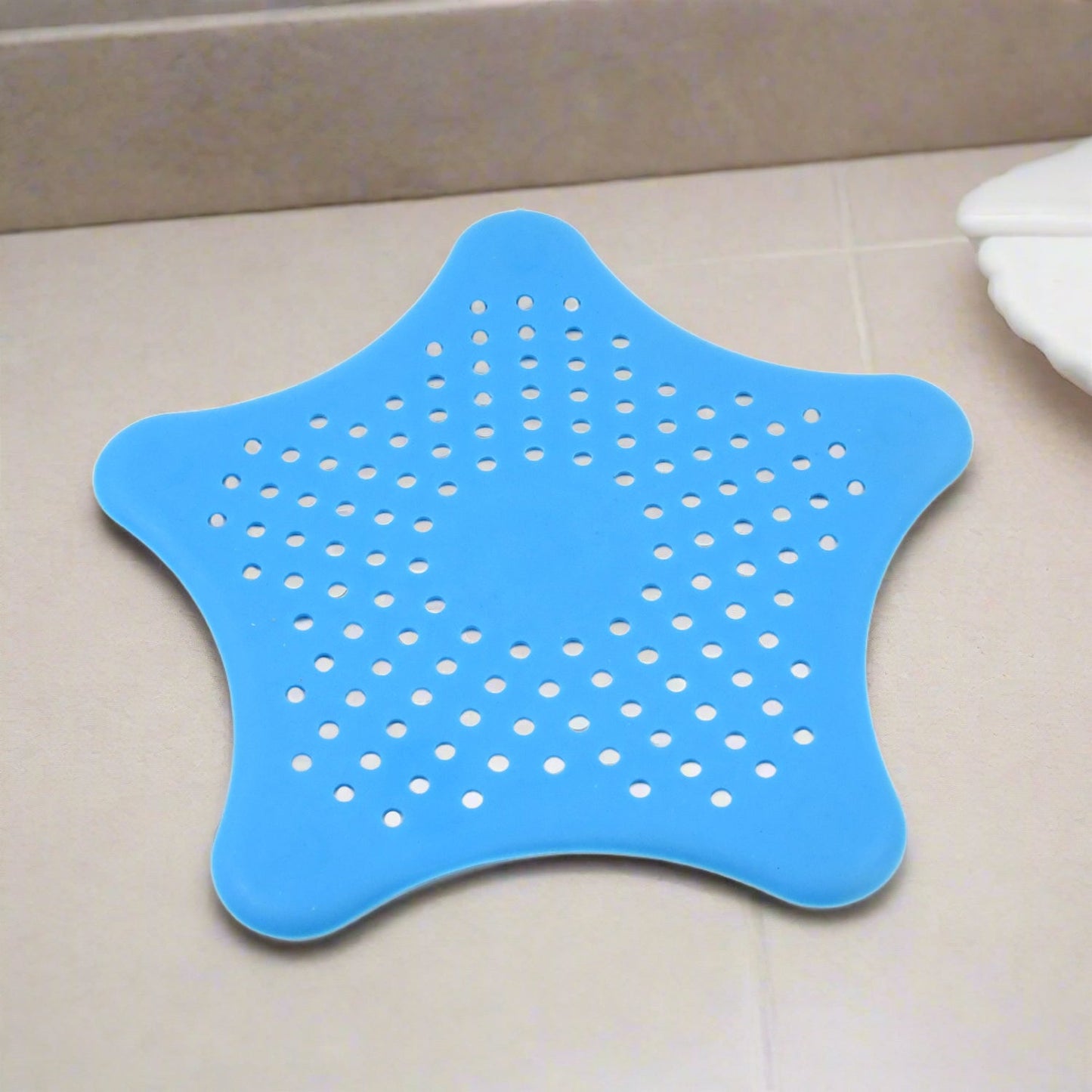 Star Shape Suction Cup Kitchen Bathroom Sink Drain Strainer Hair Stopper Filter, Star Shaped Sink Filter Bathroom Hair Catcher, Drain Strainers Cover Trap Basin (3 Pc)