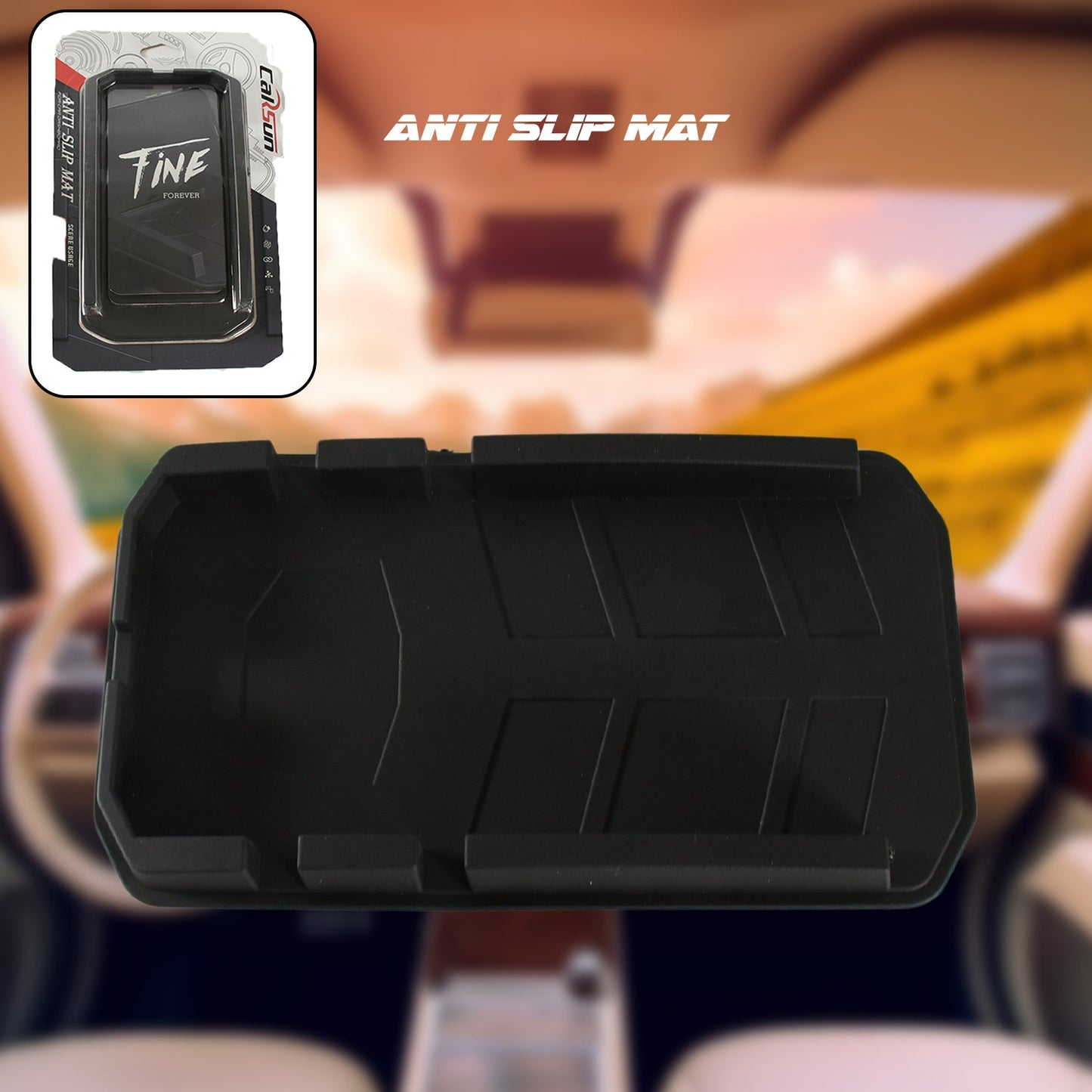 Multipurpose Car Mobile Holder for Dashboard, Anti-slip Durable Silicone Tray Dashboard Pad Storage Mat, Cell Phone Holder, Sun Glasses Stand, GPS Navigation Holder For Car - Springkart 