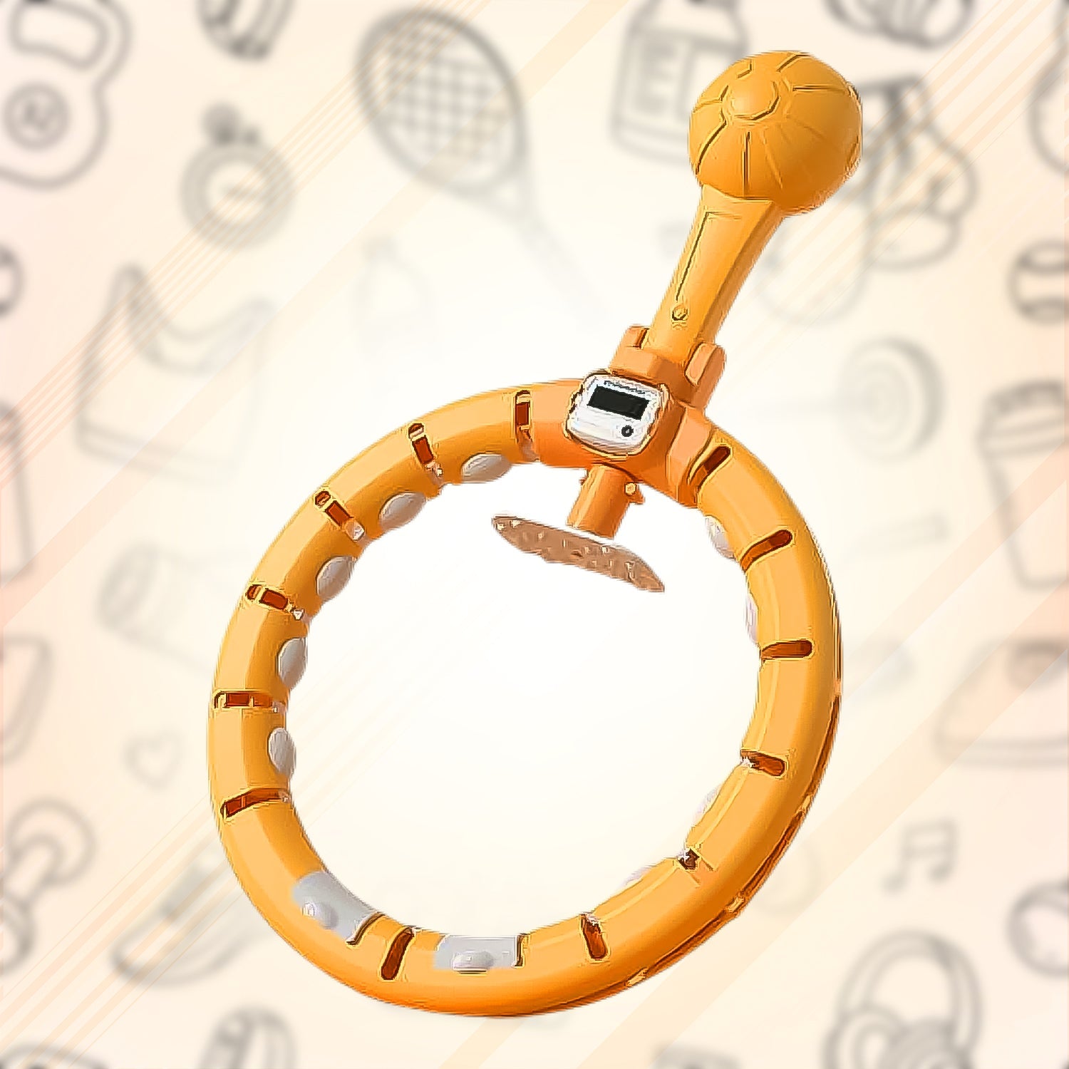 Smart Fitness Hula Hoops with Spinning Ball and Intelligent Counter (1 Pc / Loose) - Springkart 