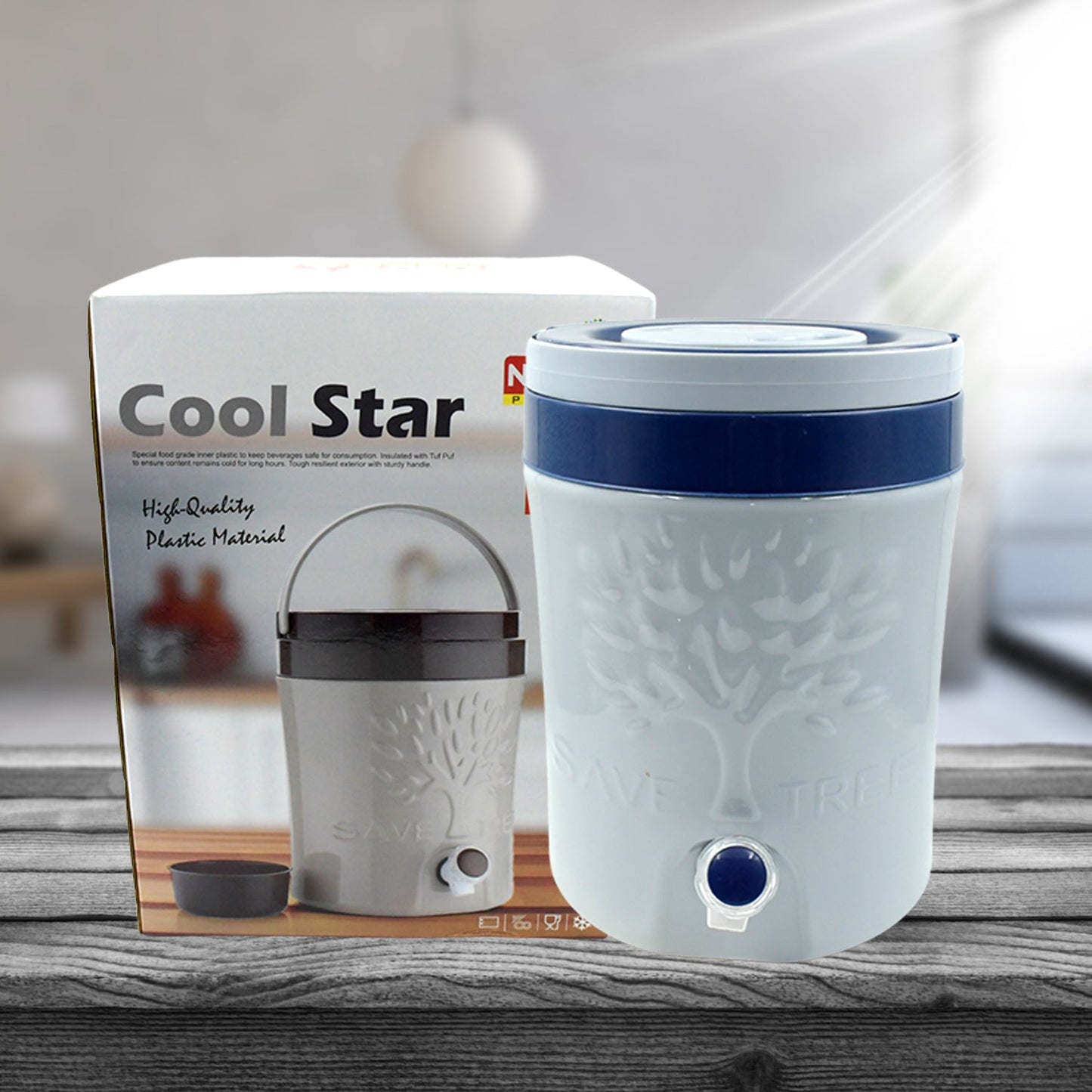 Insulated Water Jug with Tap (12000ml): Leakproof, Travel Cooler - Springkart 
